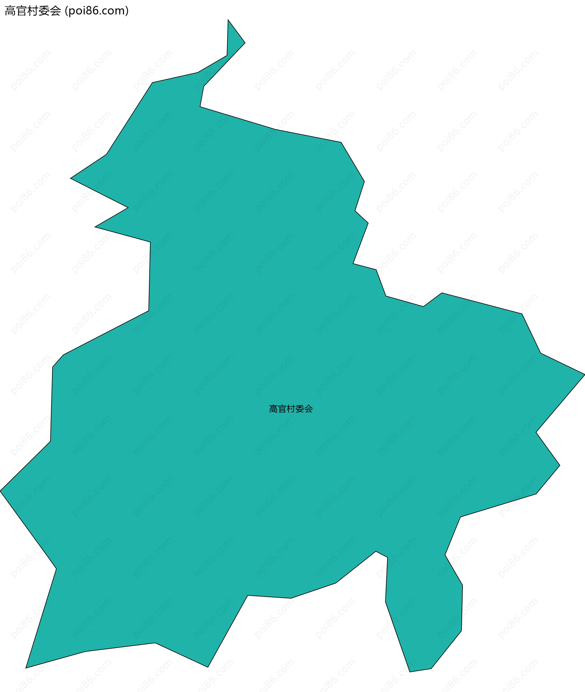 高官村委会边界地图