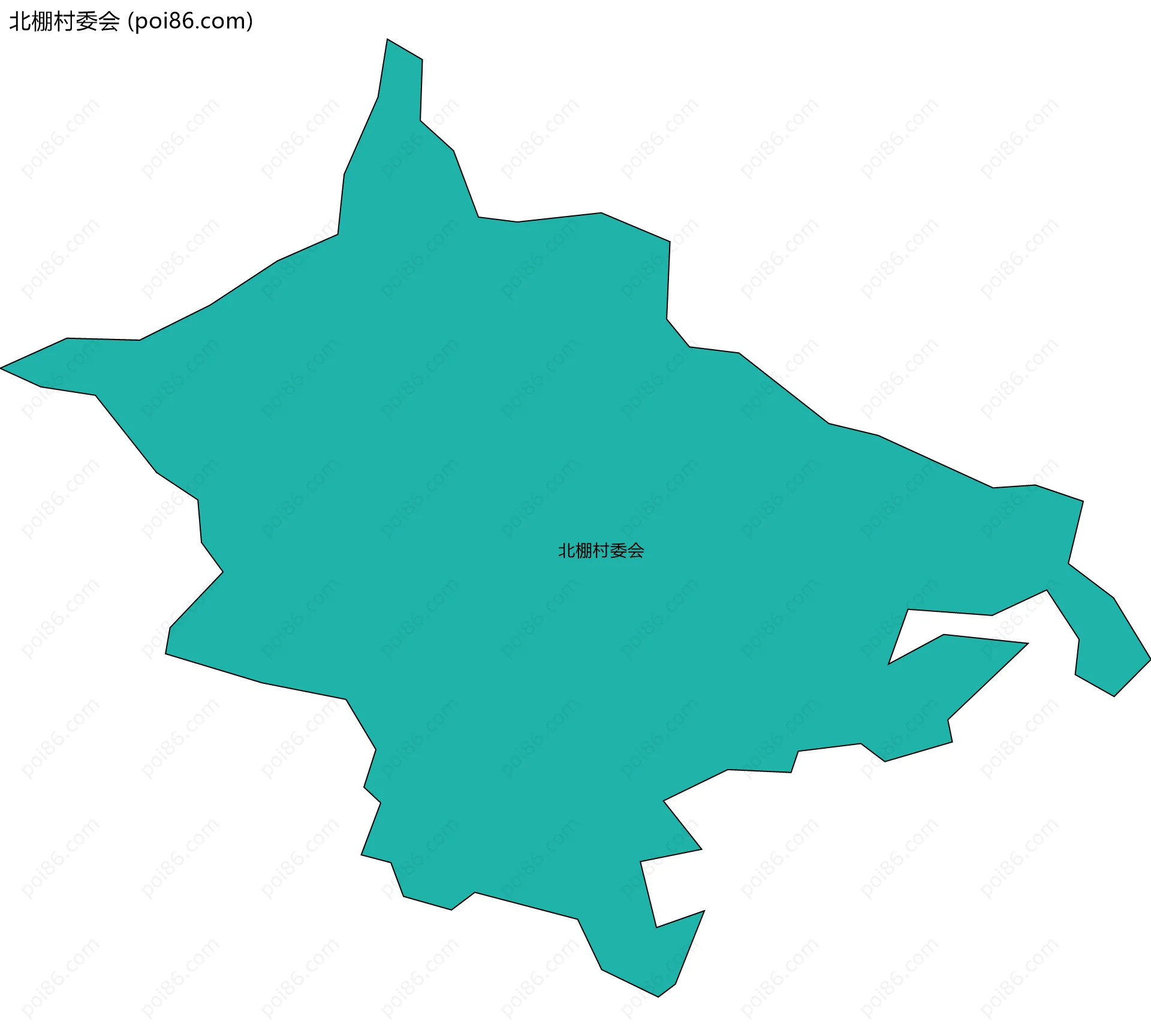北棚村委会边界地图