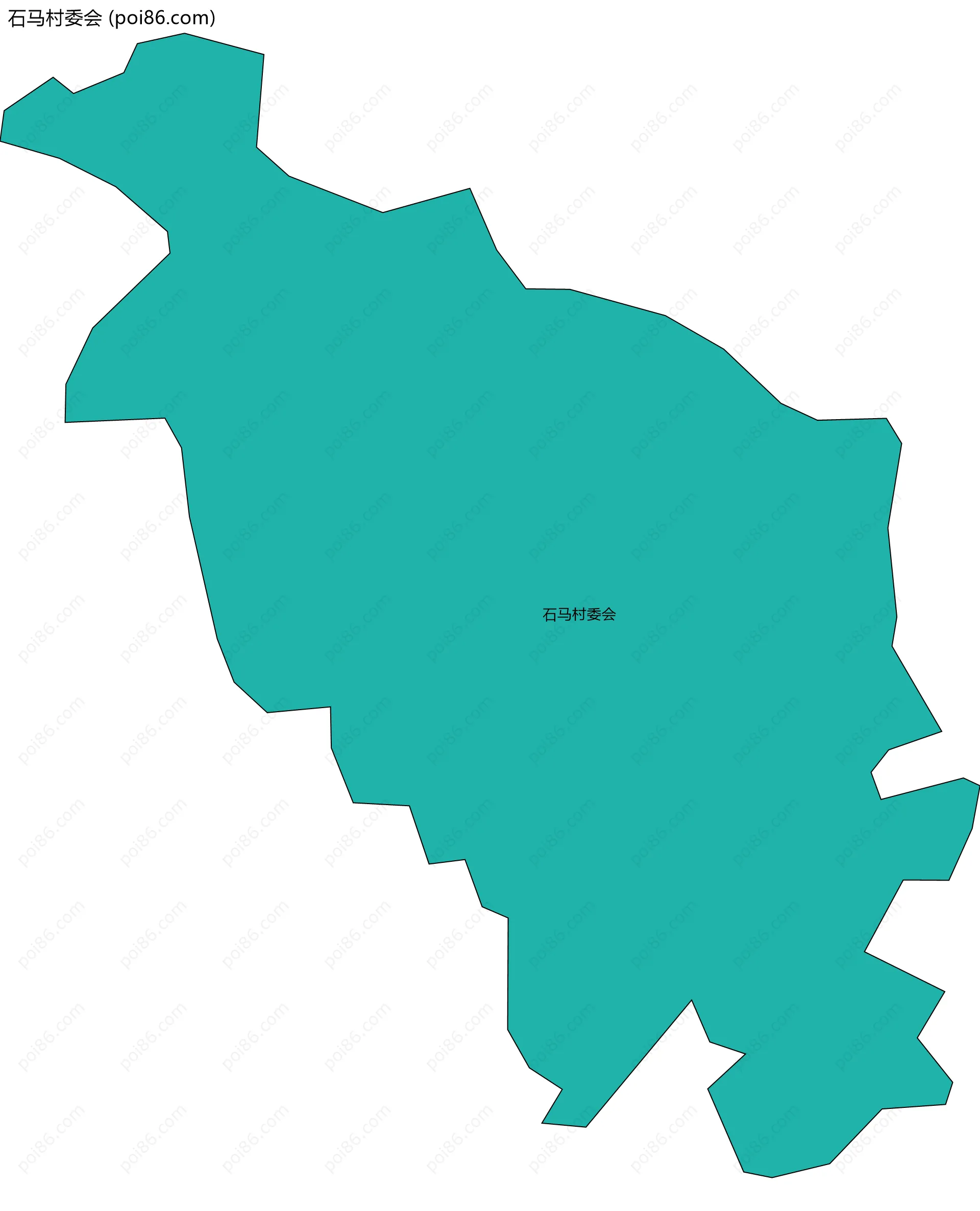 石马村委会边界地图
