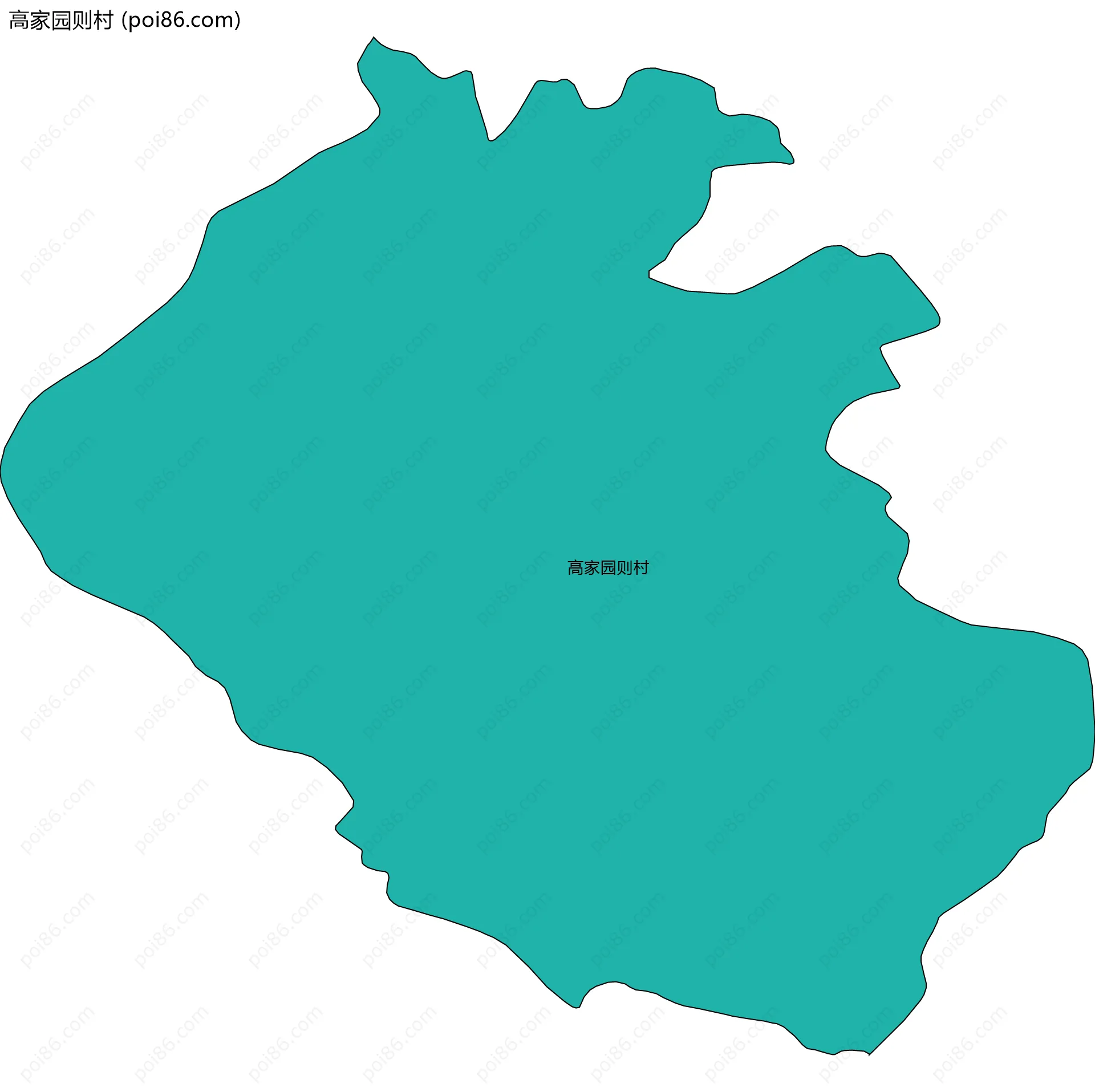 高家园则村边界地图