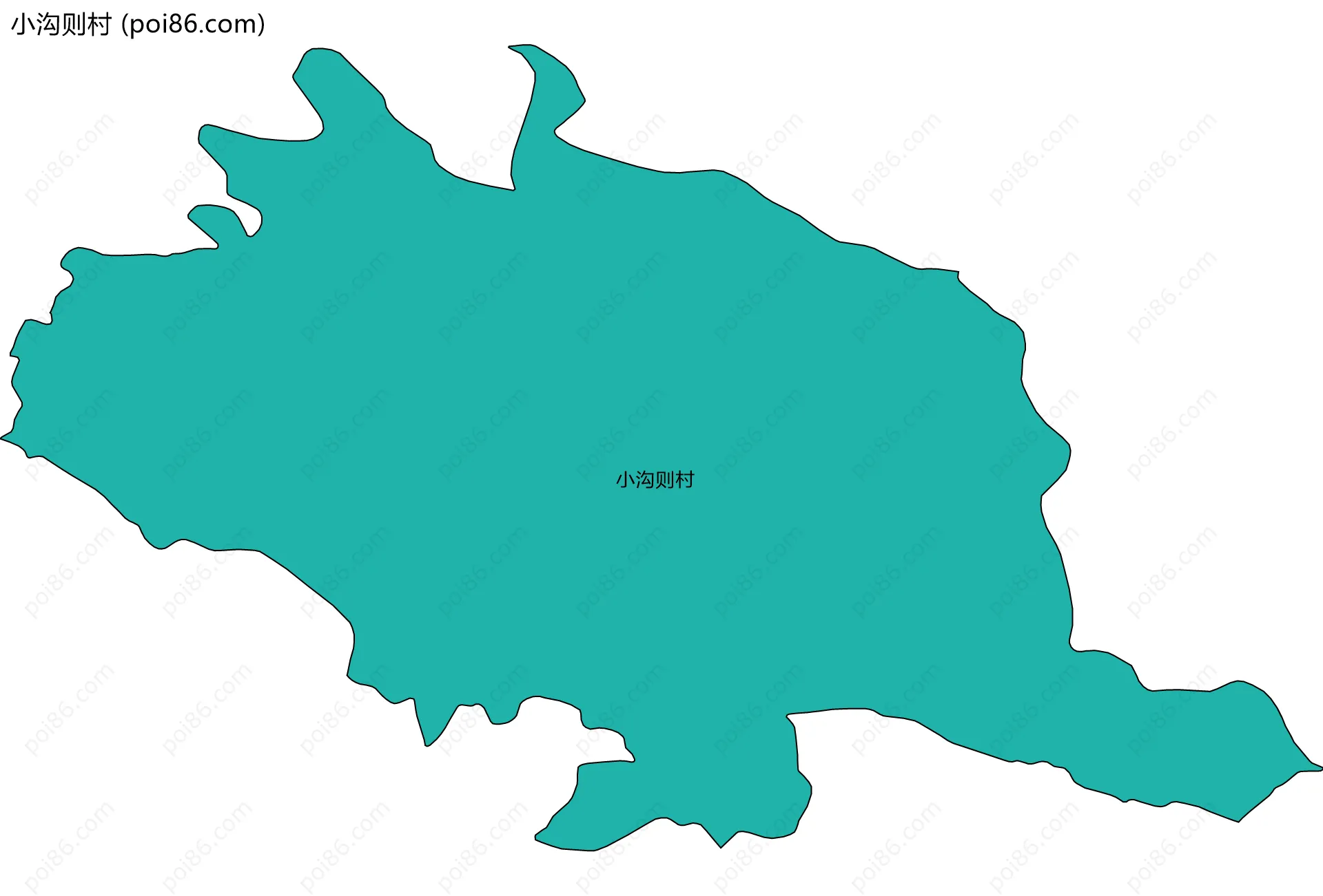 小沟则村边界地图