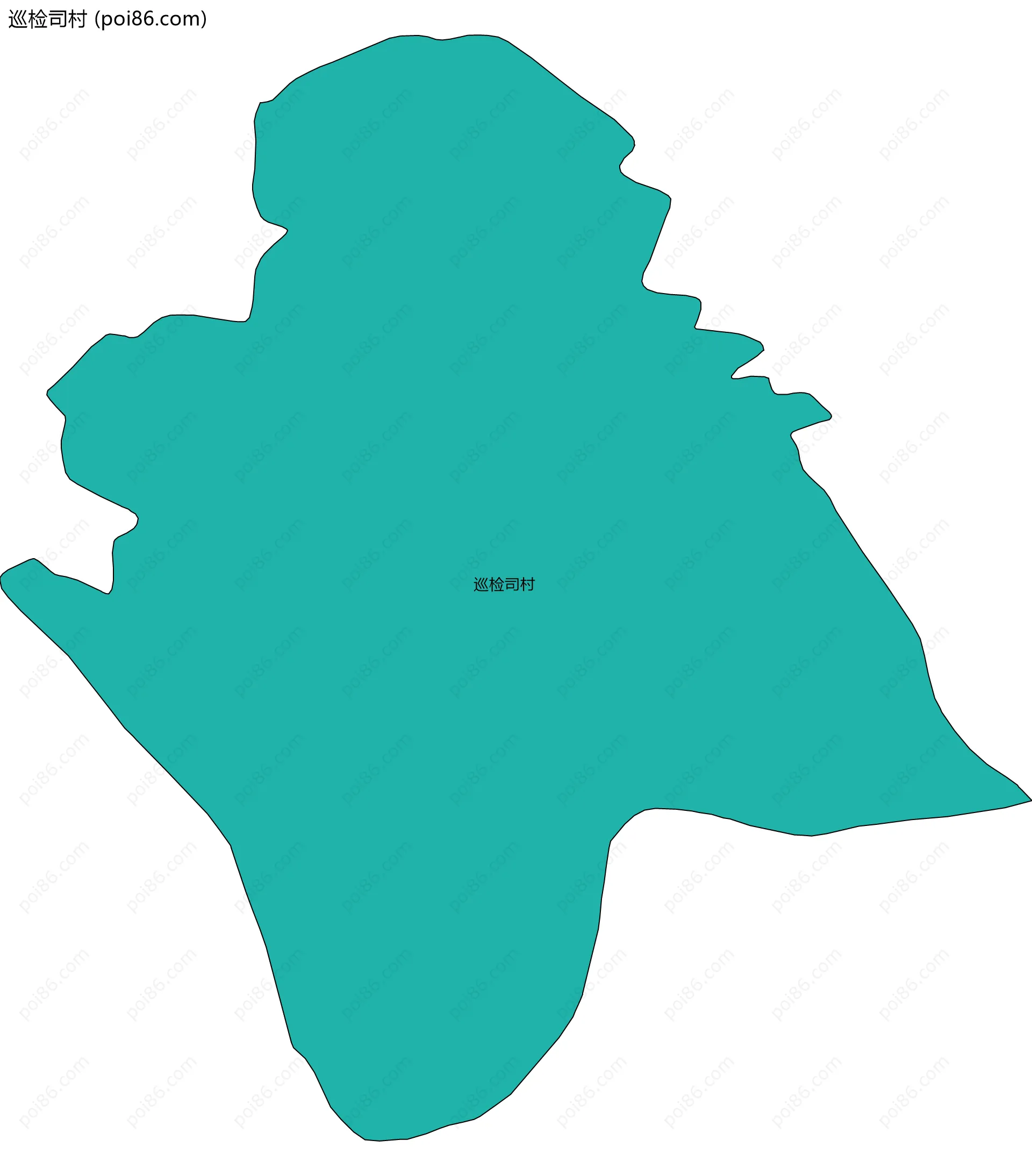 巡检司村边界地图