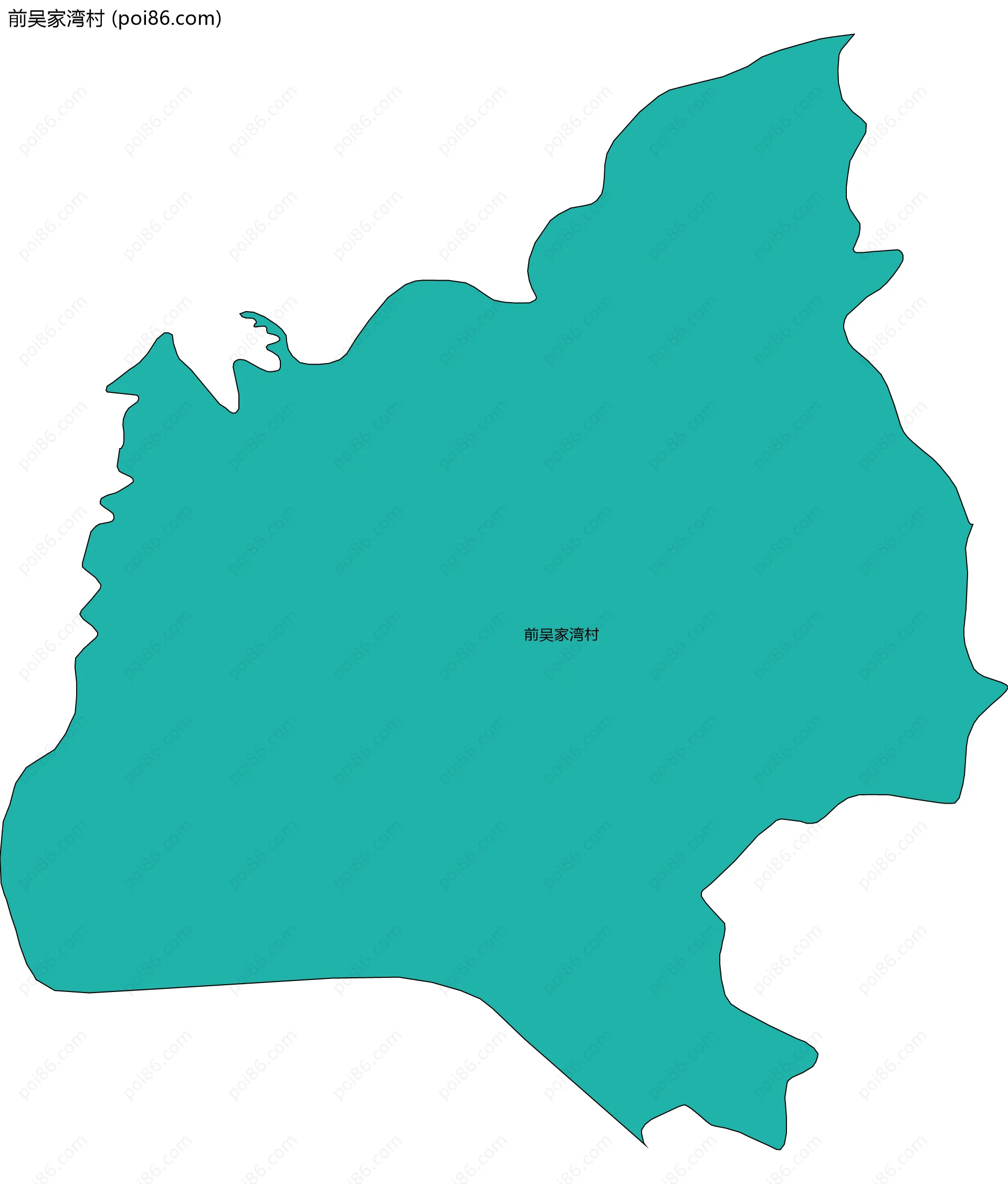 前吴家湾村边界地图