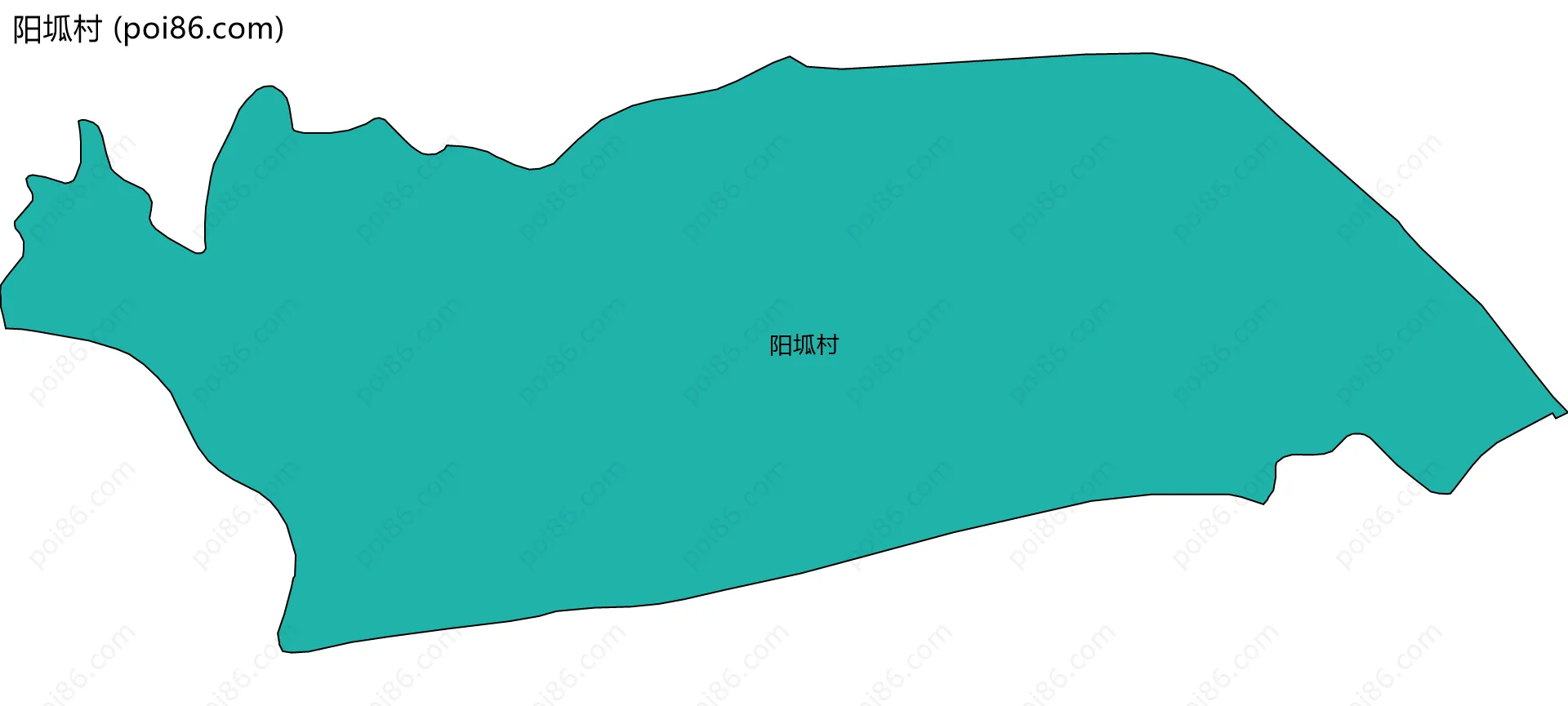 阳坬村边界地图