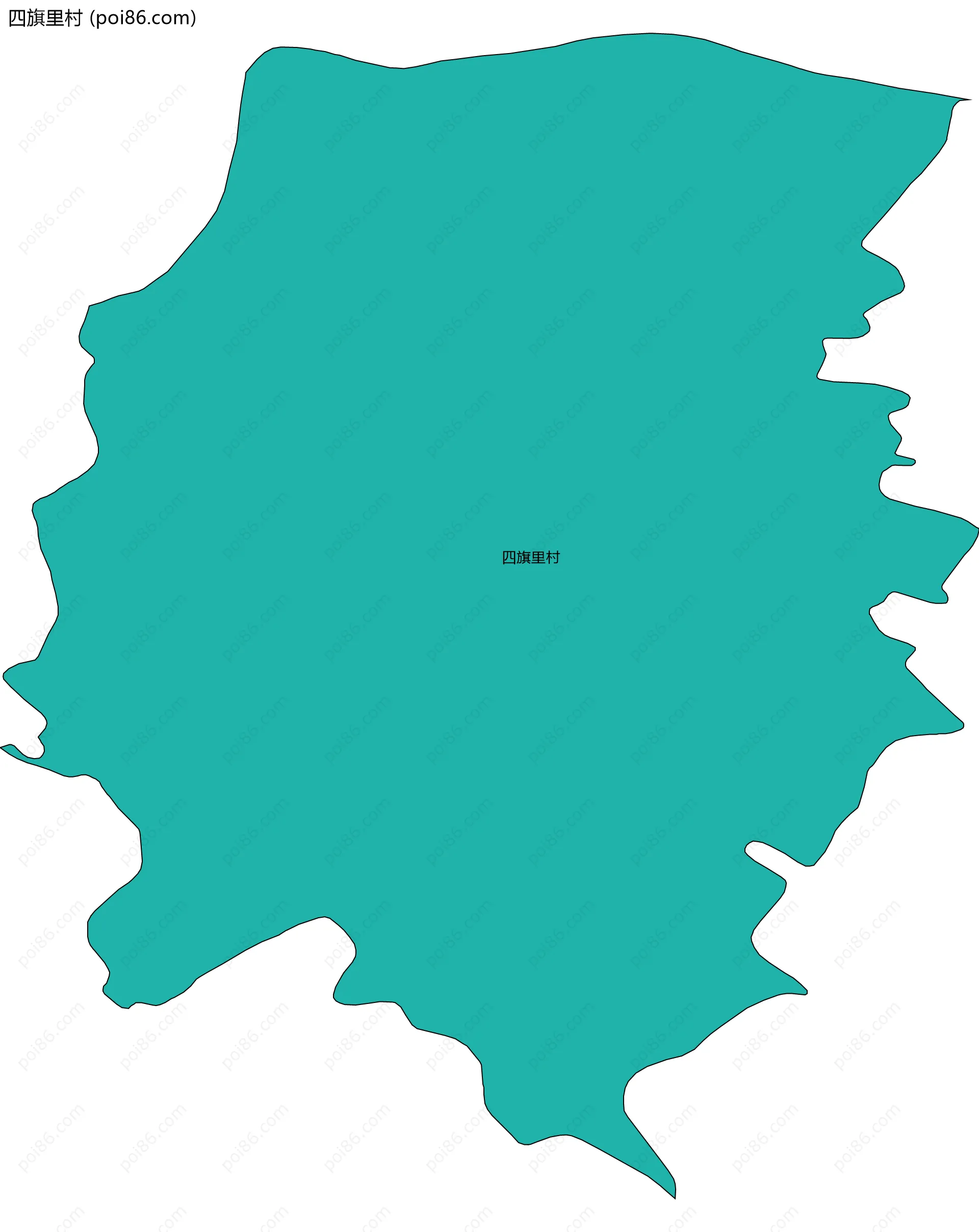 四旗里村边界地图