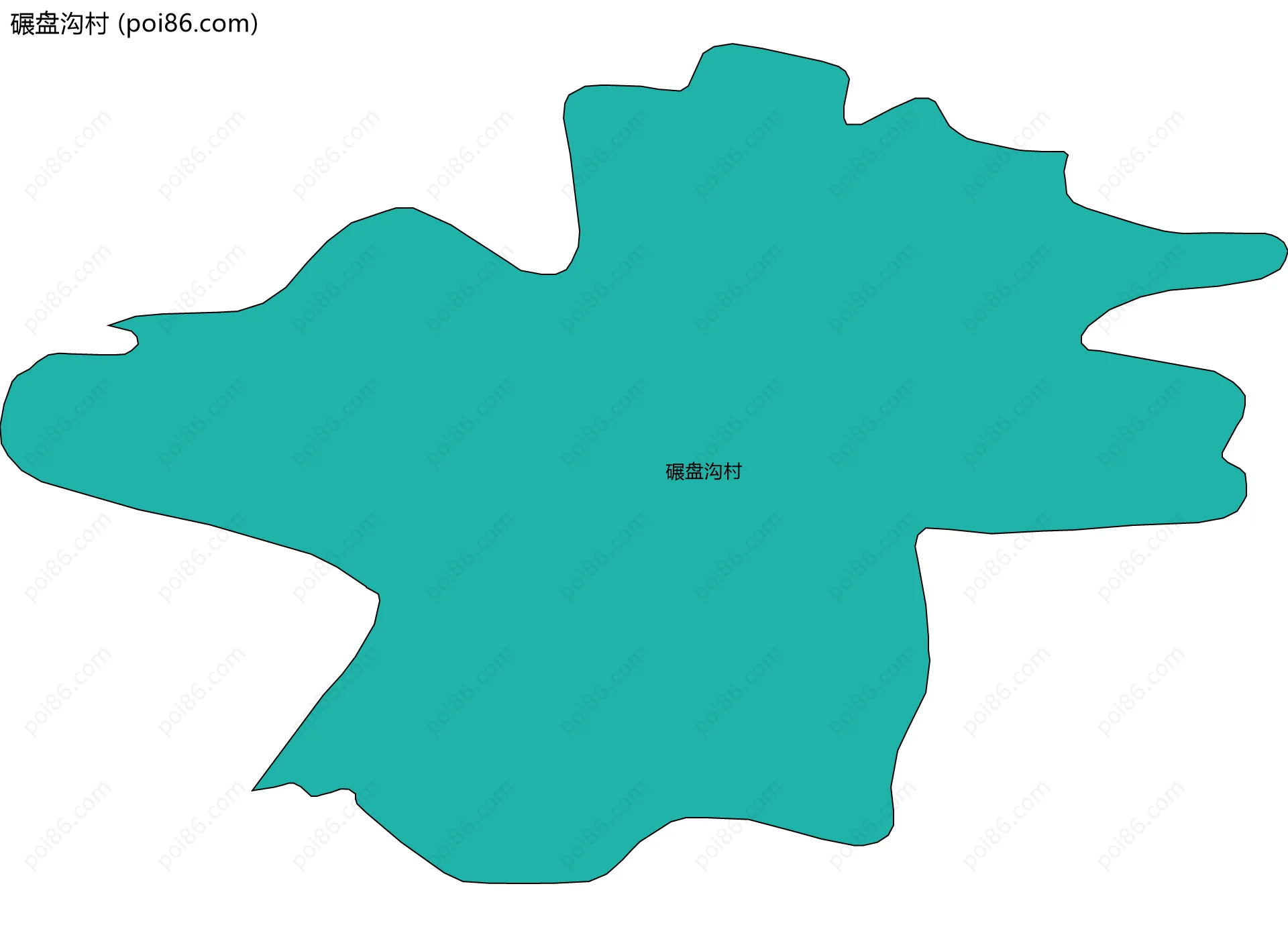 碾盘沟村边界地图