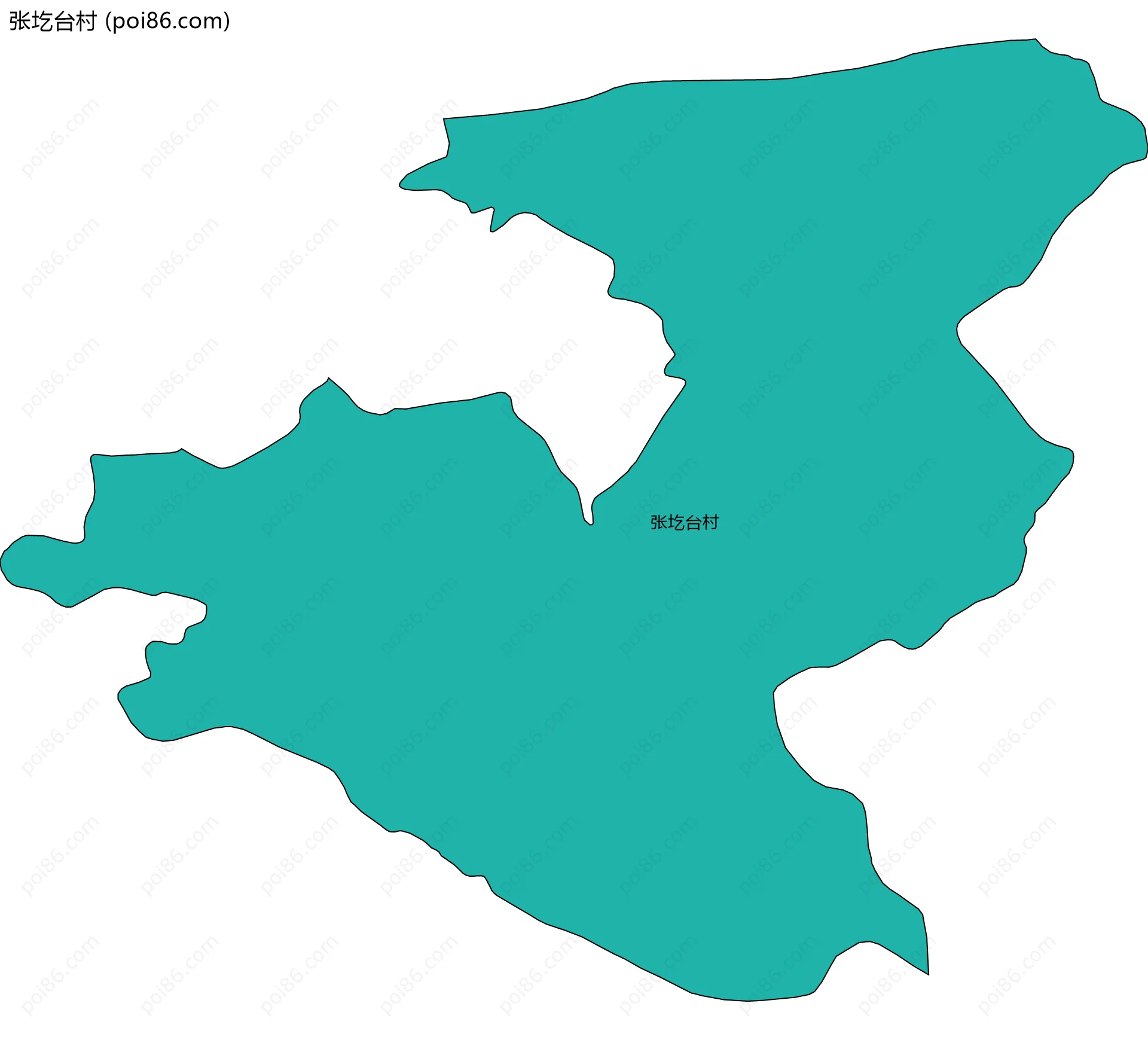 张圪台村边界地图