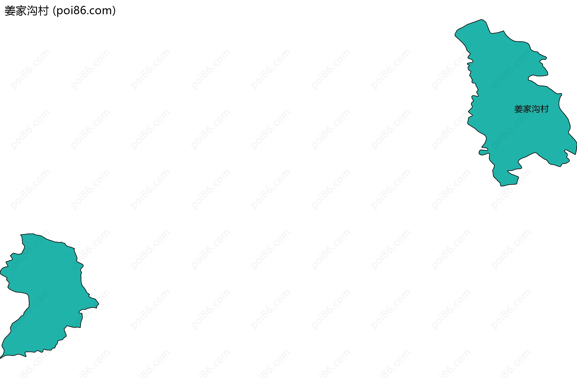 姜家沟村边界地图