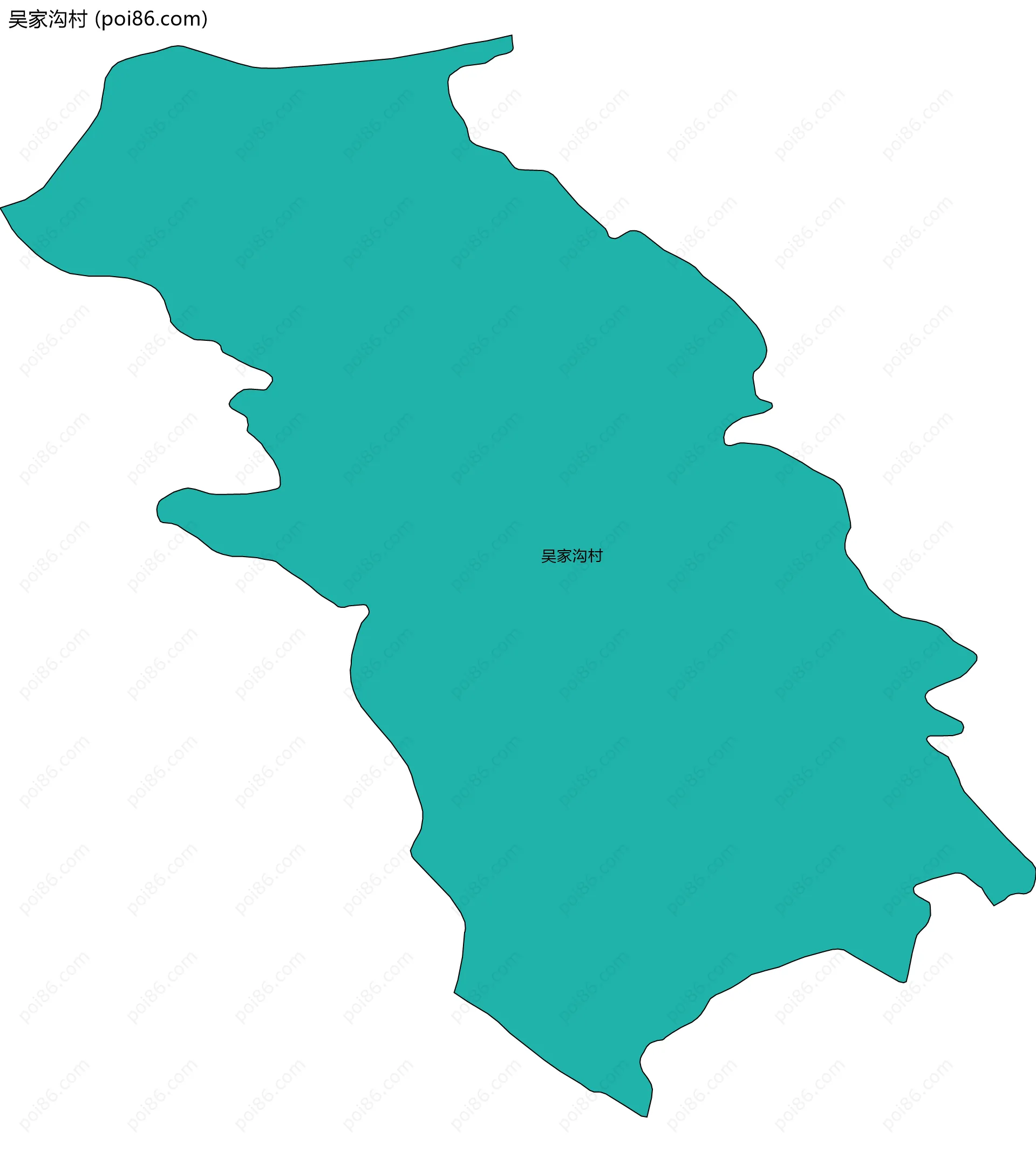 吴家沟村边界地图