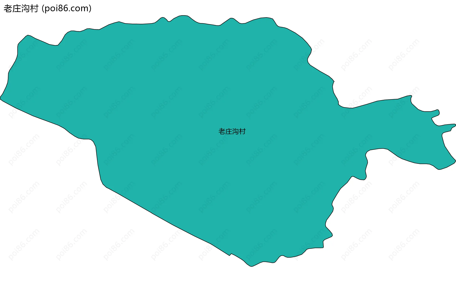 老庄沟村边界地图