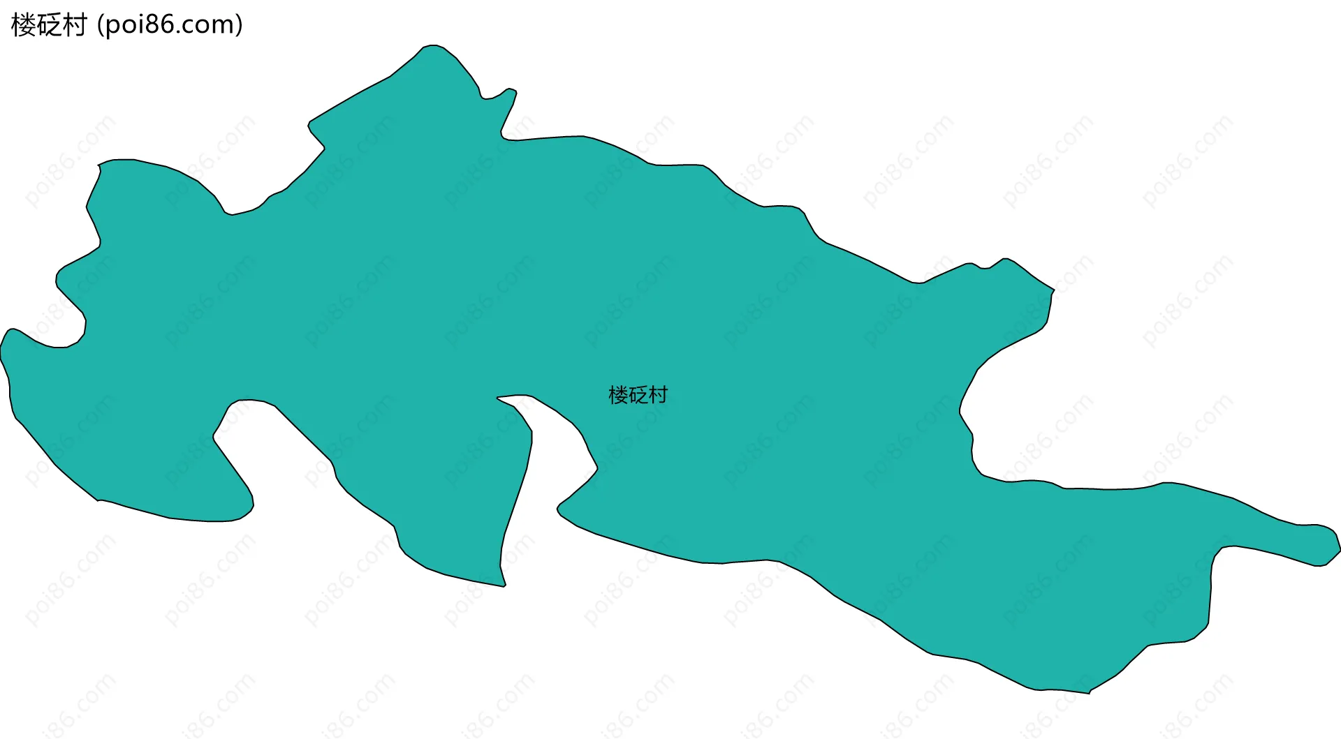 楼砭村边界地图