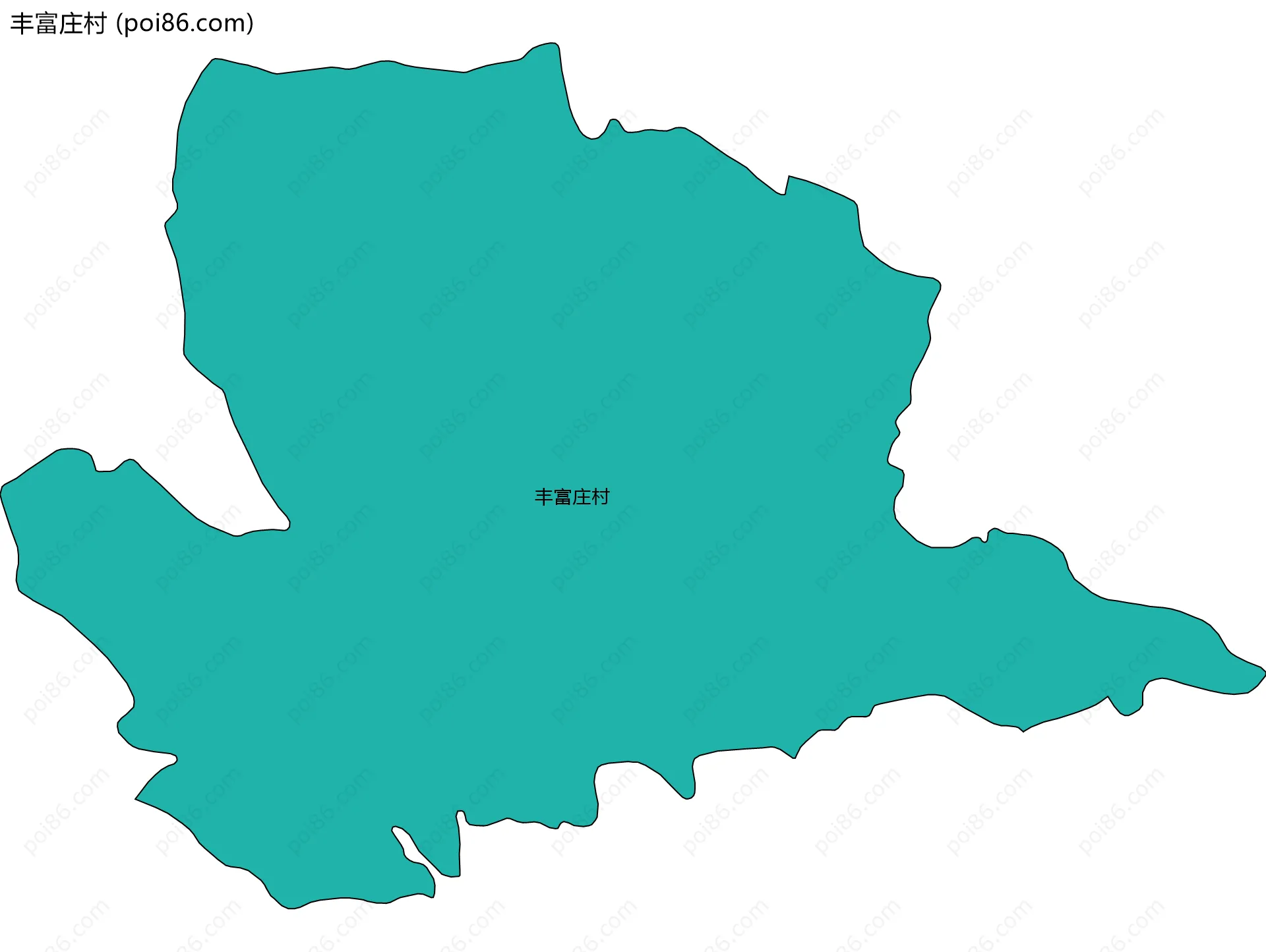 丰富庄村边界地图