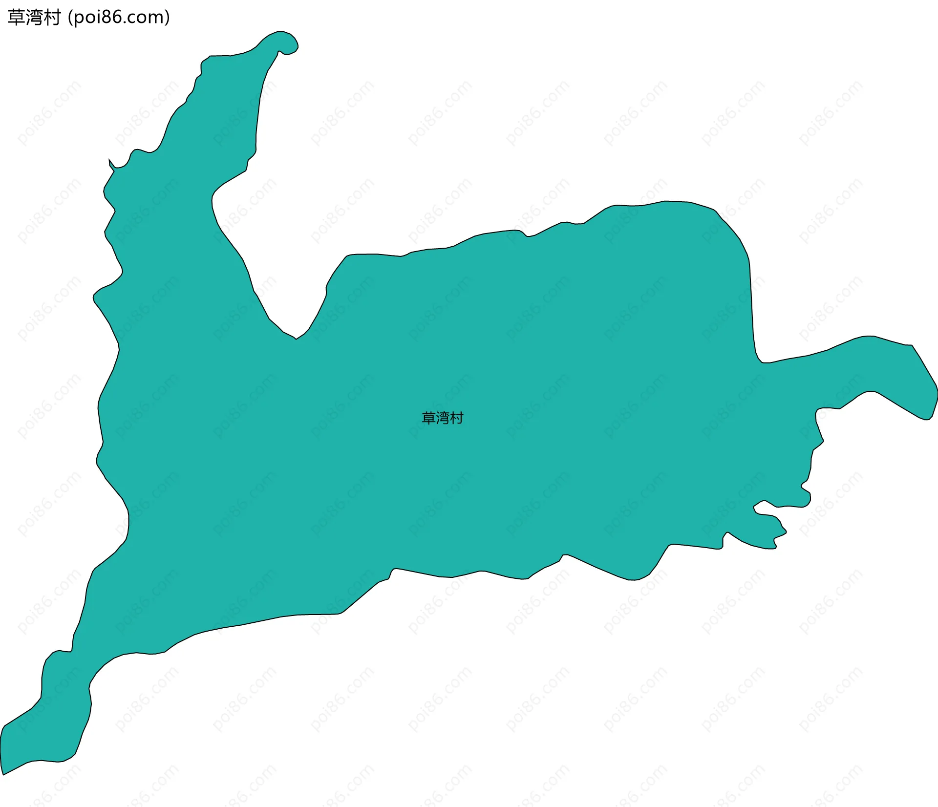 草湾村边界地图