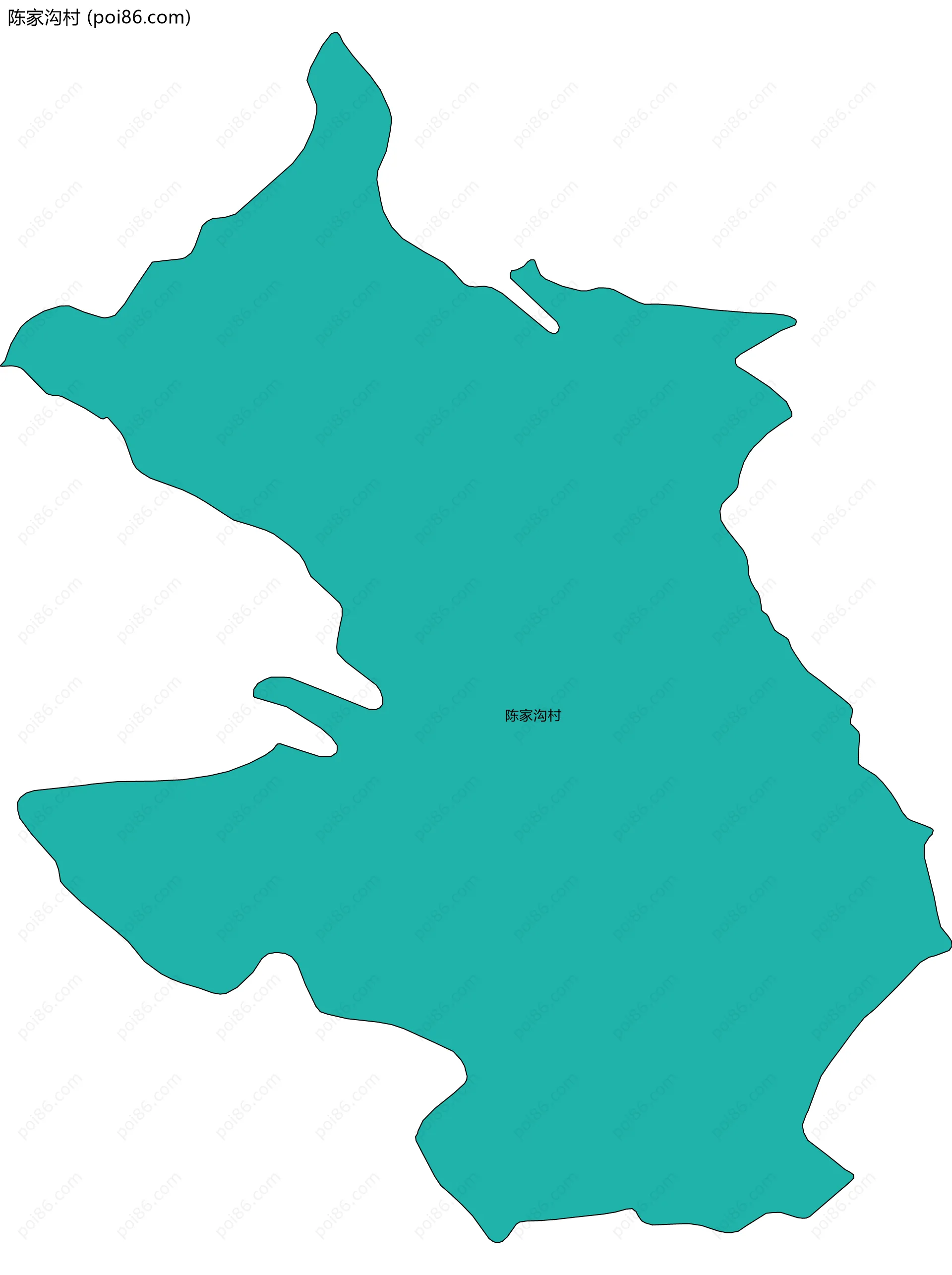 陈家沟村边界地图