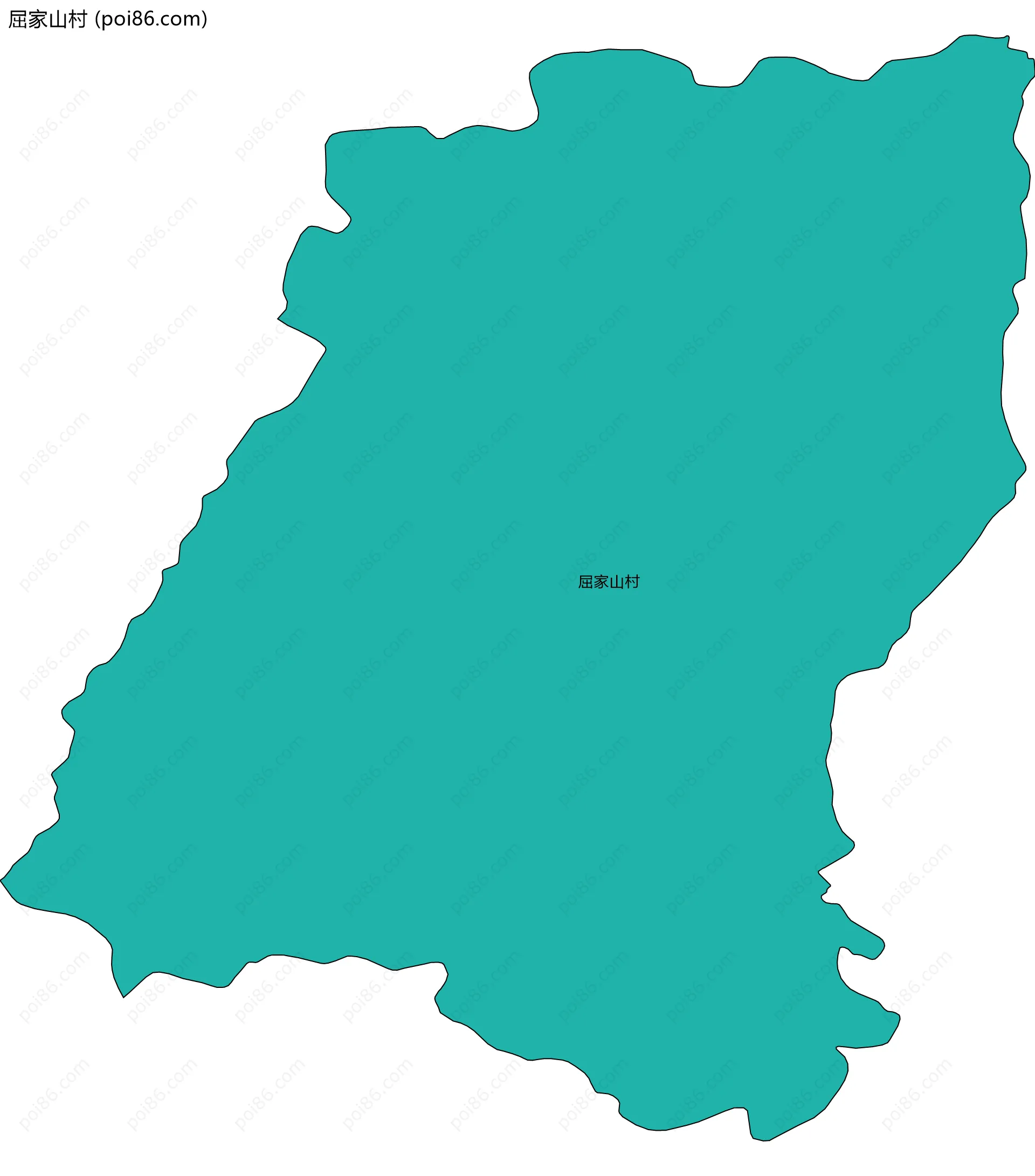 屈家山村边界地图