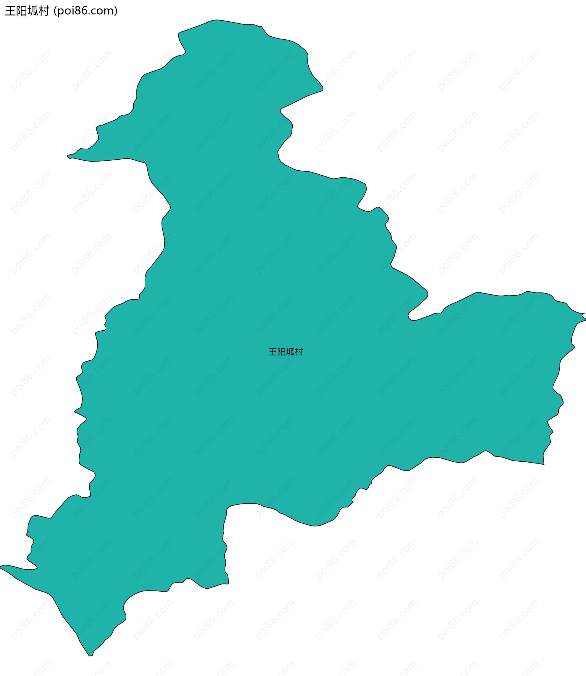 王阳坬村边界地图