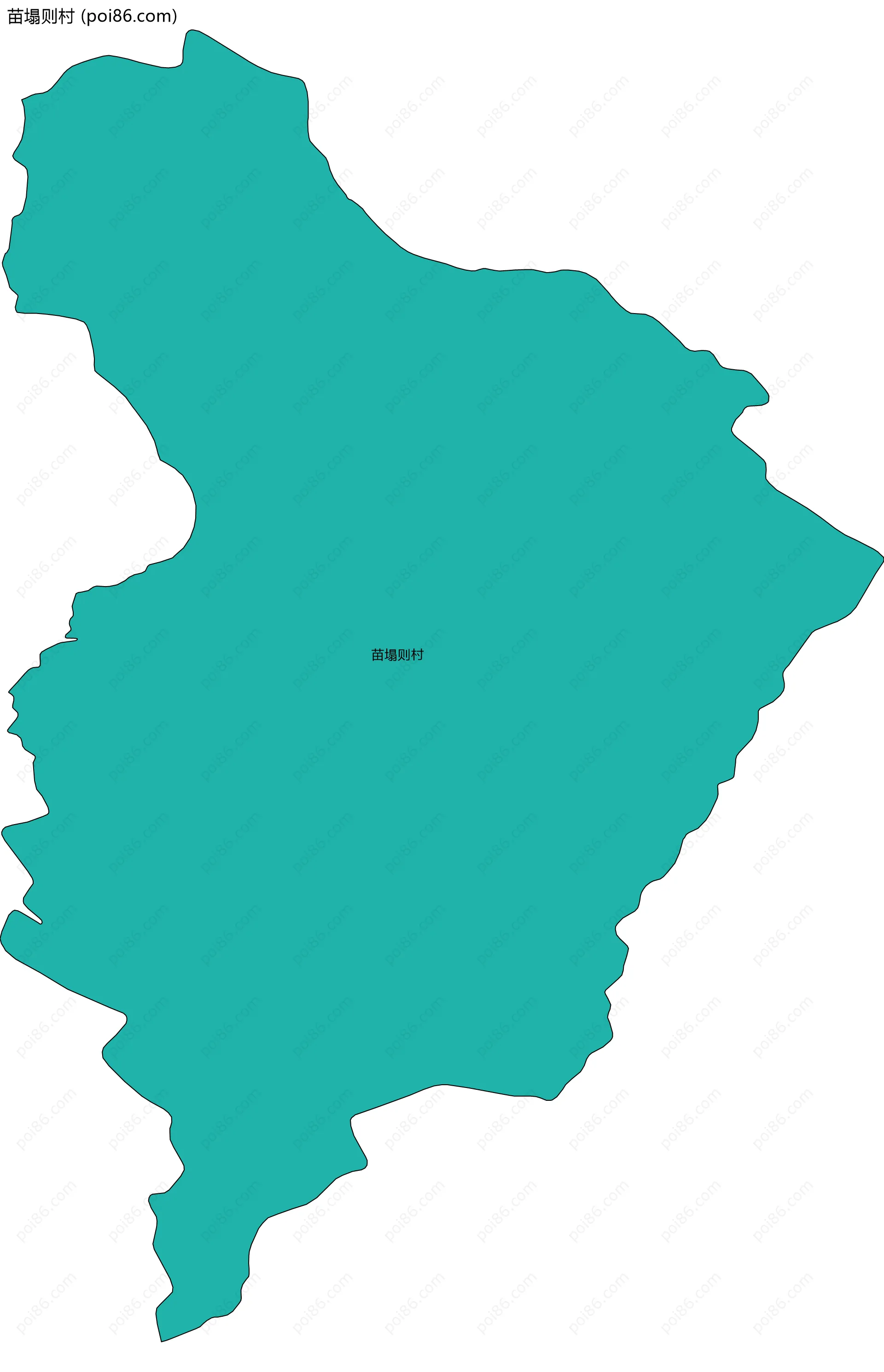 苗塌则村边界地图