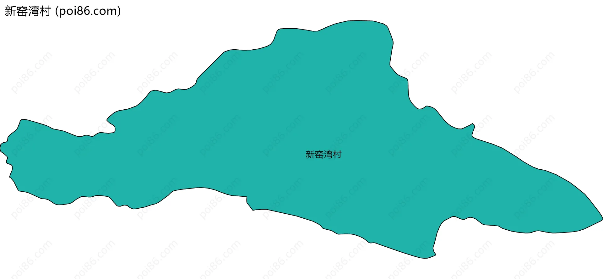 新窑湾村边界地图