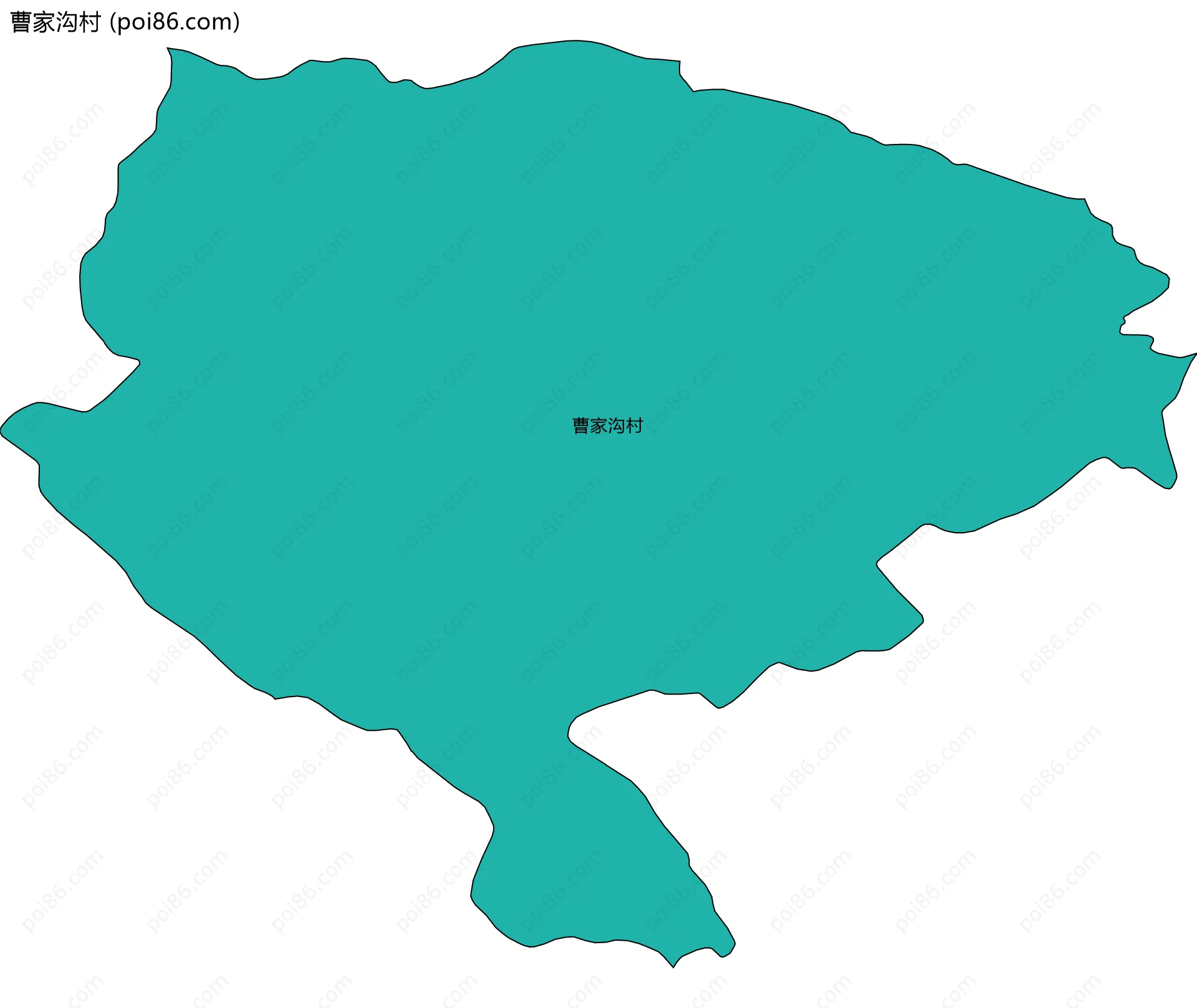 曹家沟村边界地图