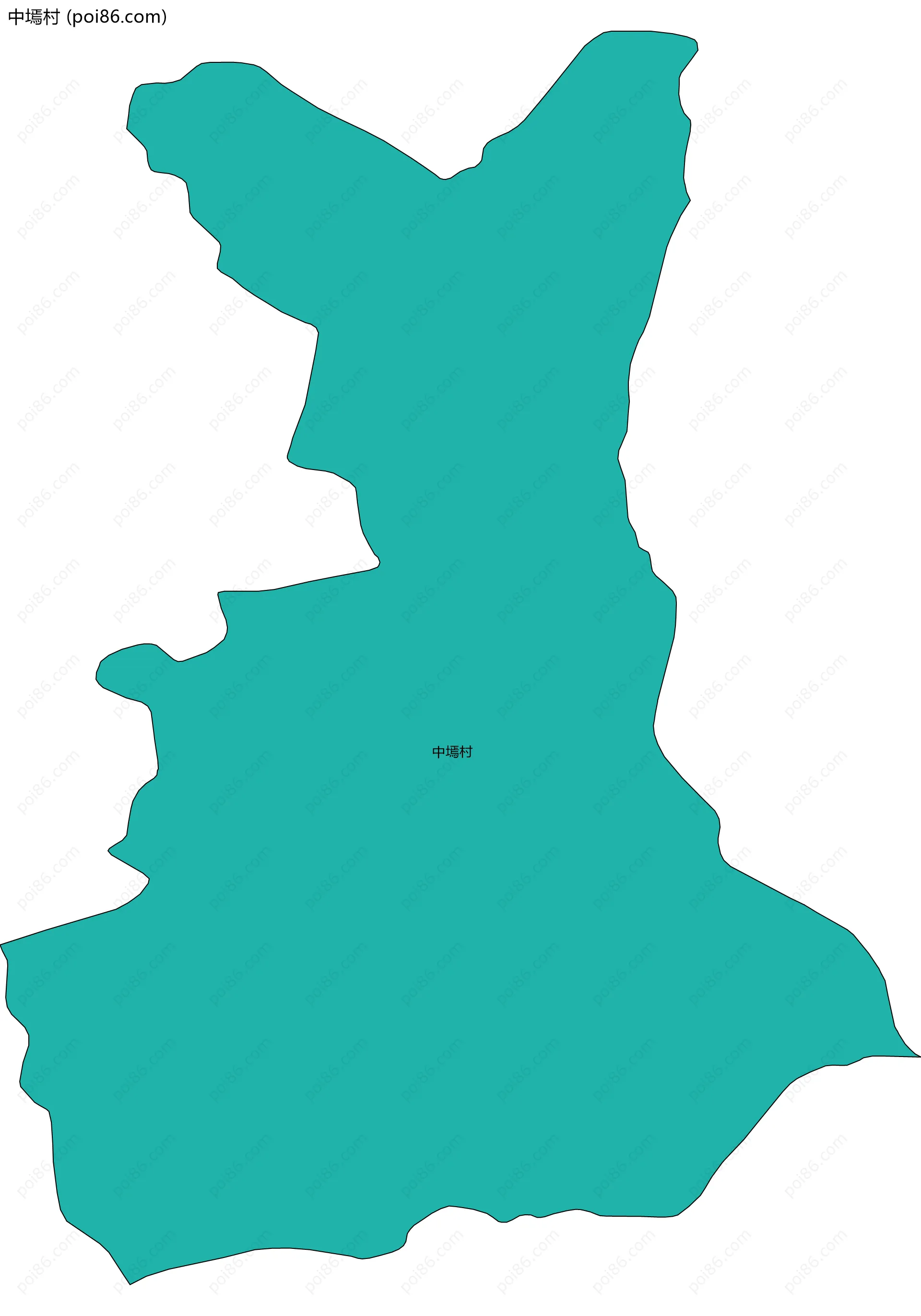 中墕村边界地图