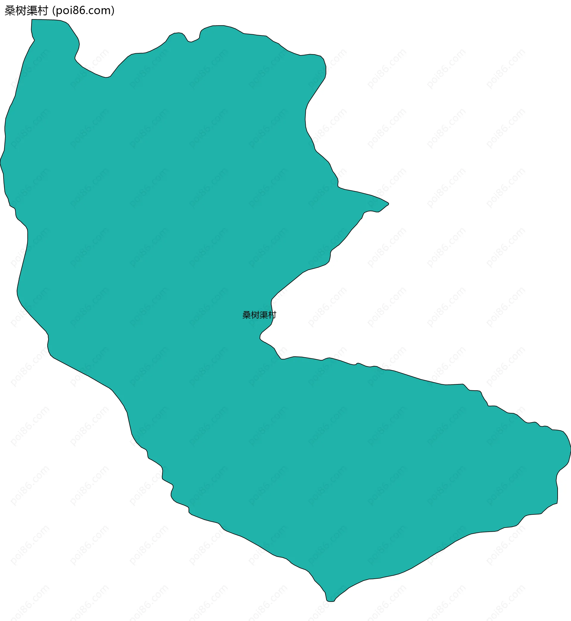 桑树渠村边界地图