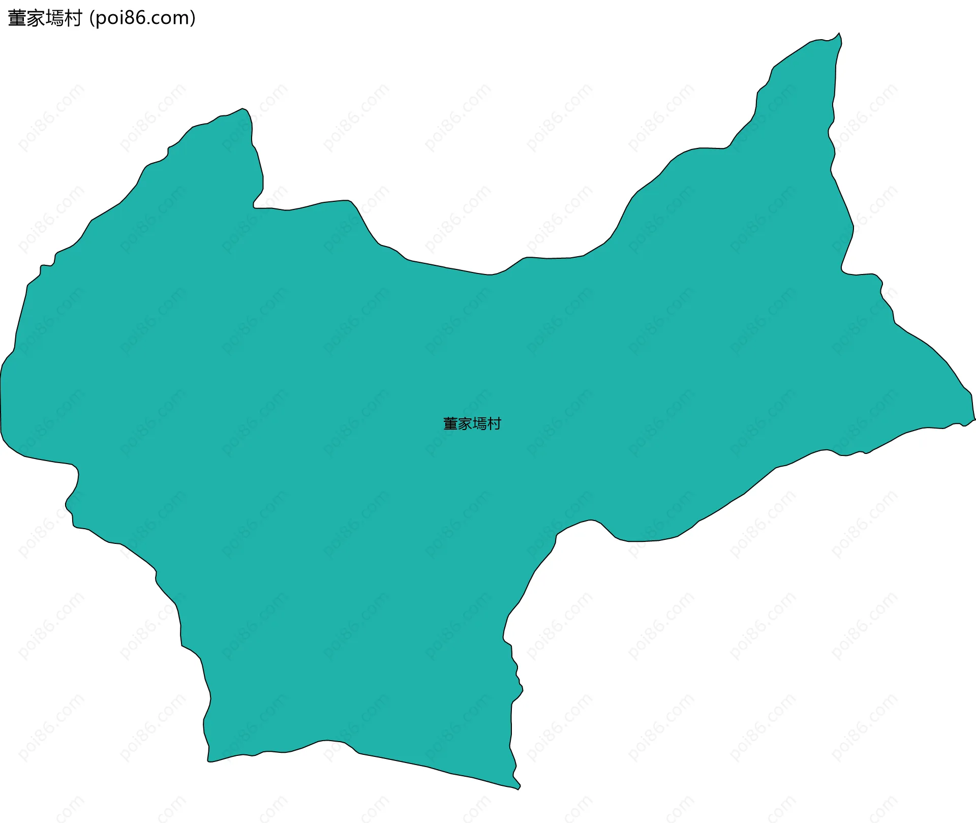 董家墕村边界地图