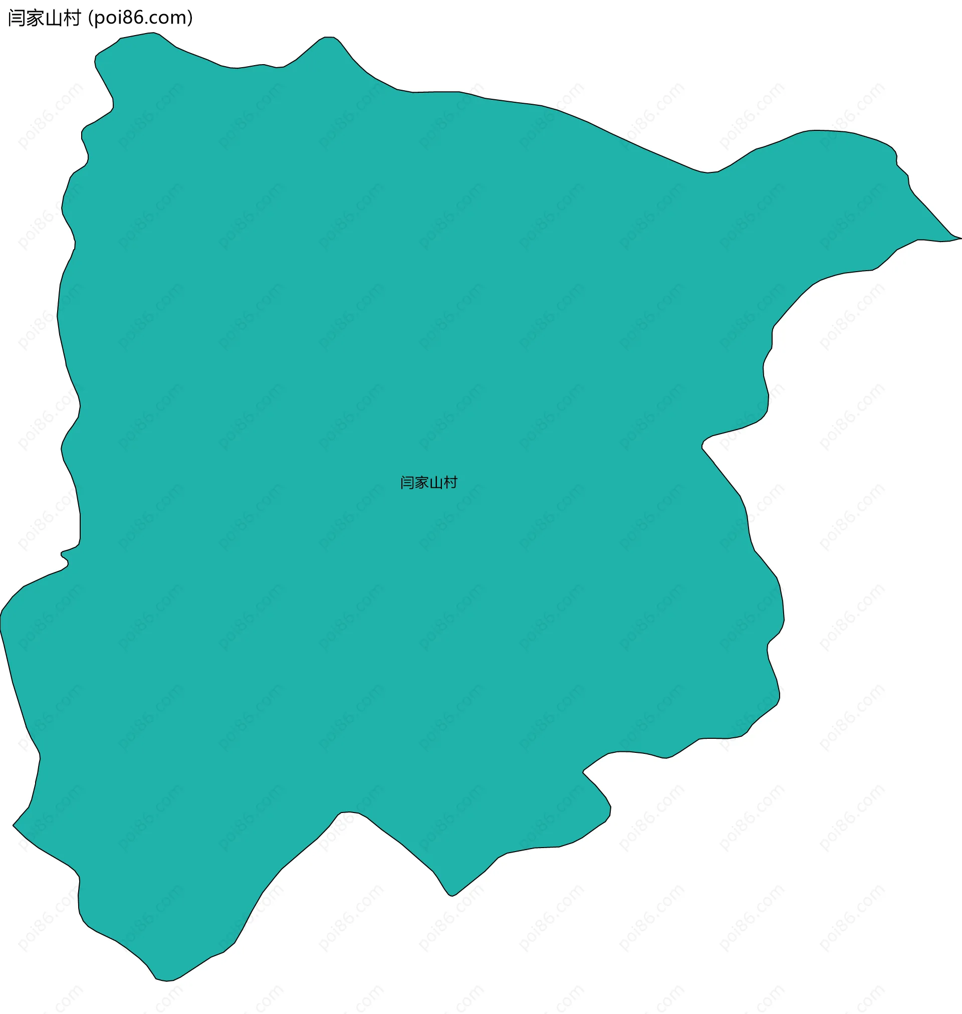 闫家山村边界地图