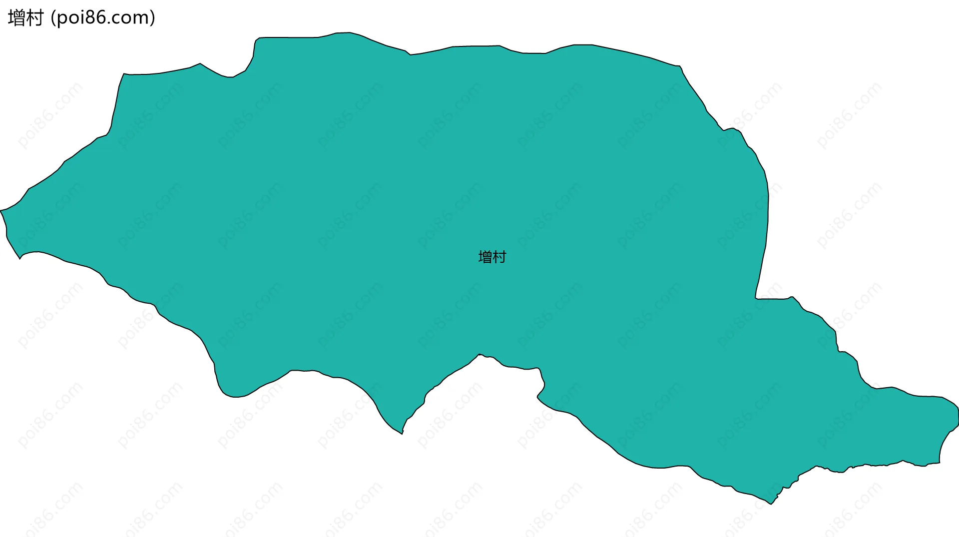 增村边界地图