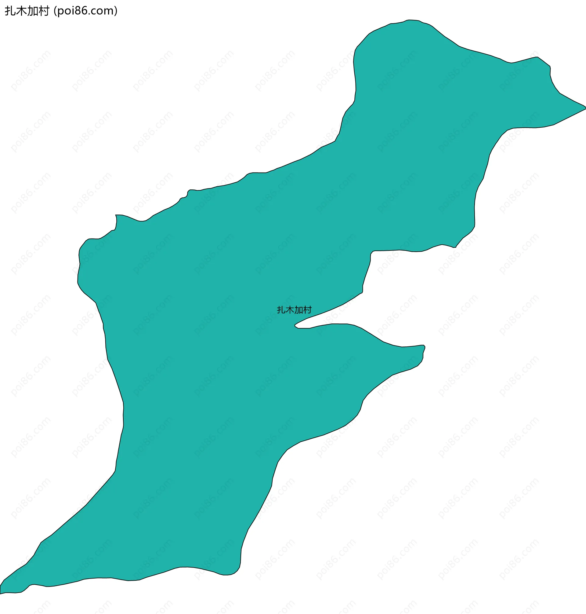 扎木加村边界地图