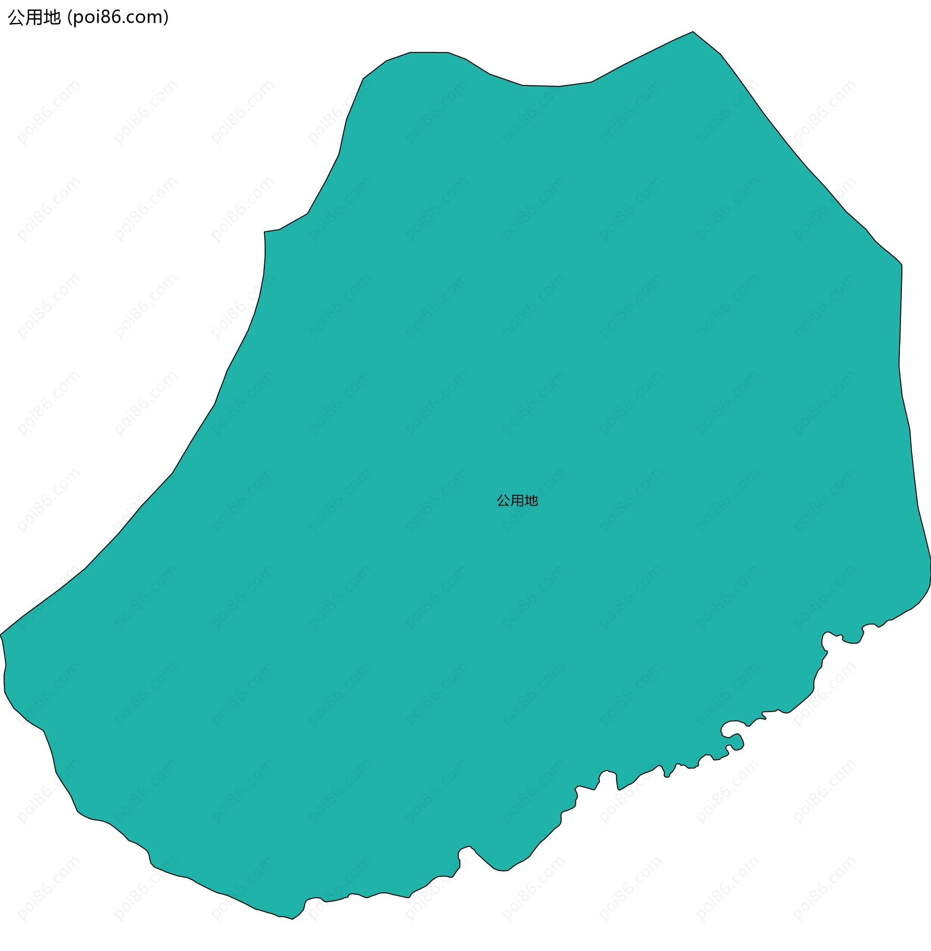 公用地边界地图