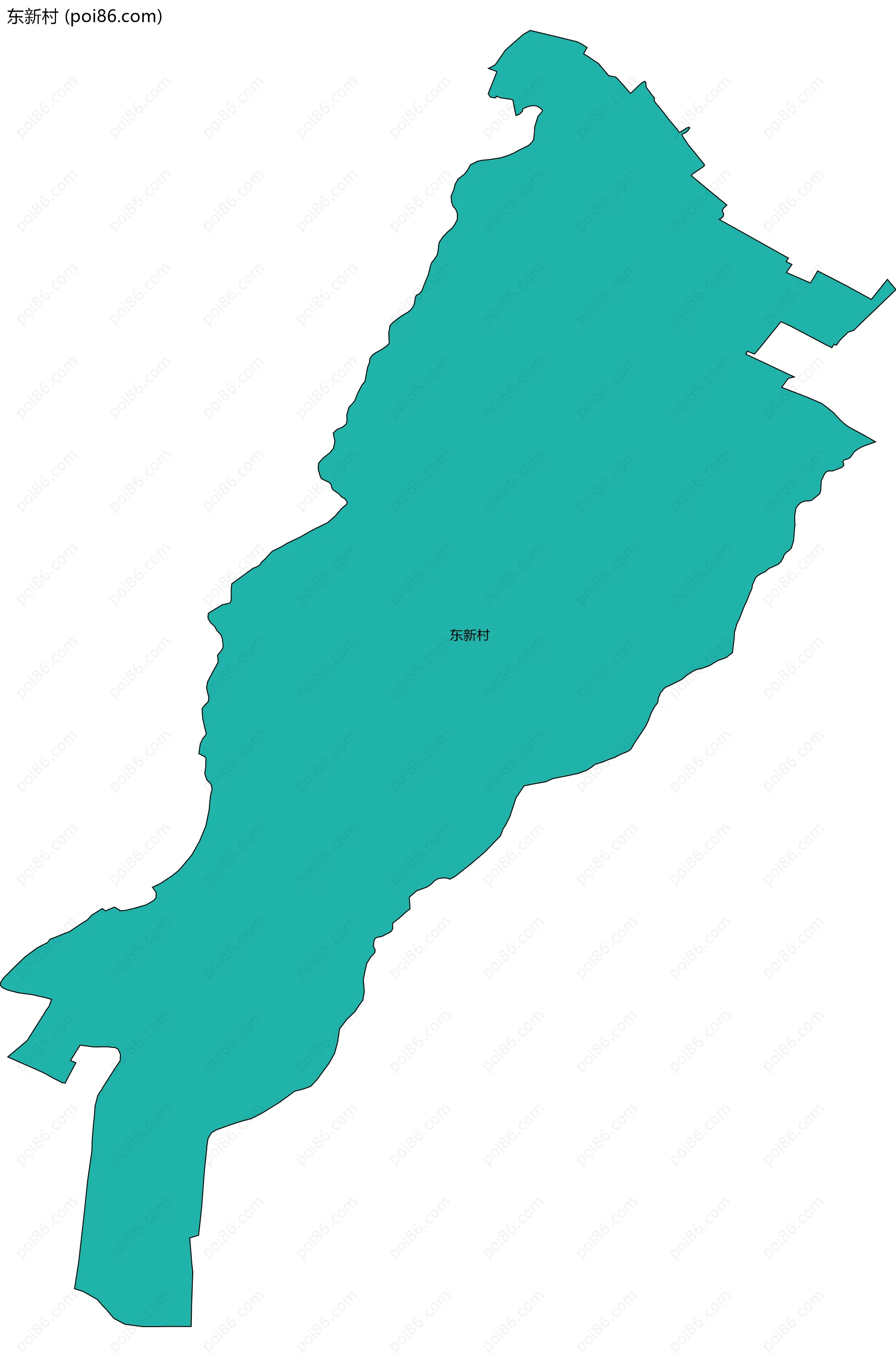 东新村边界地图