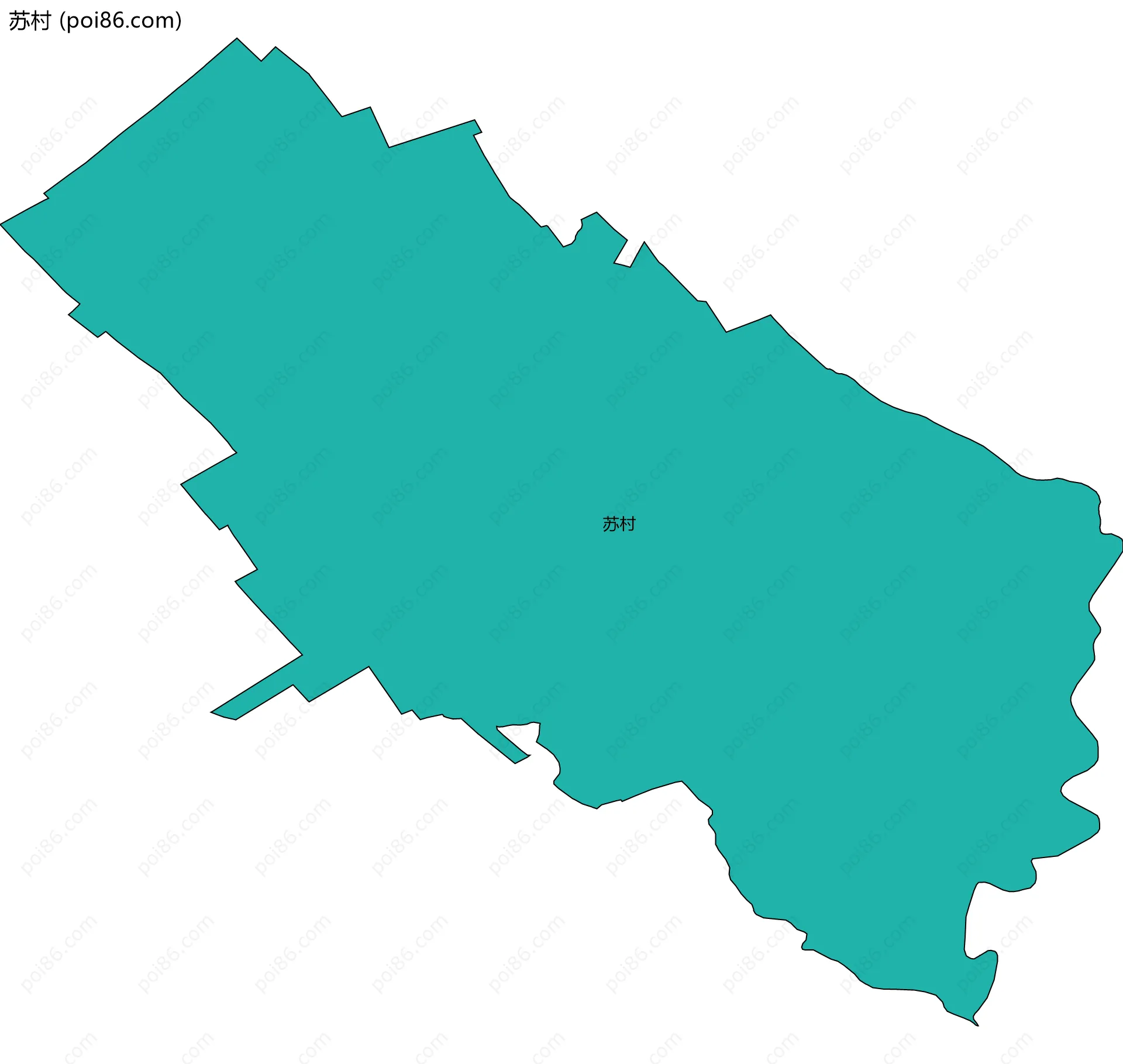 苏村边界地图