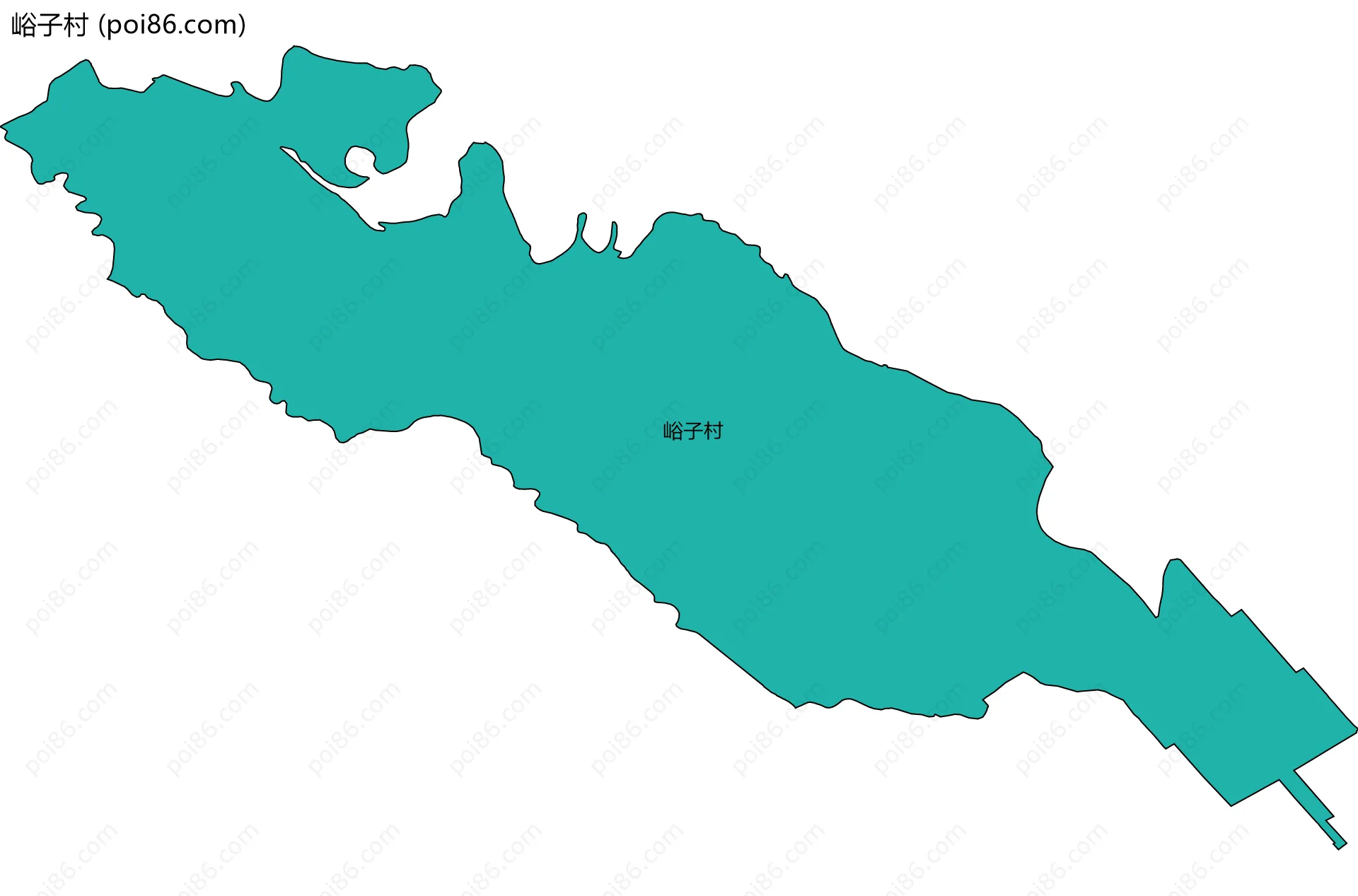 峪子村边界地图