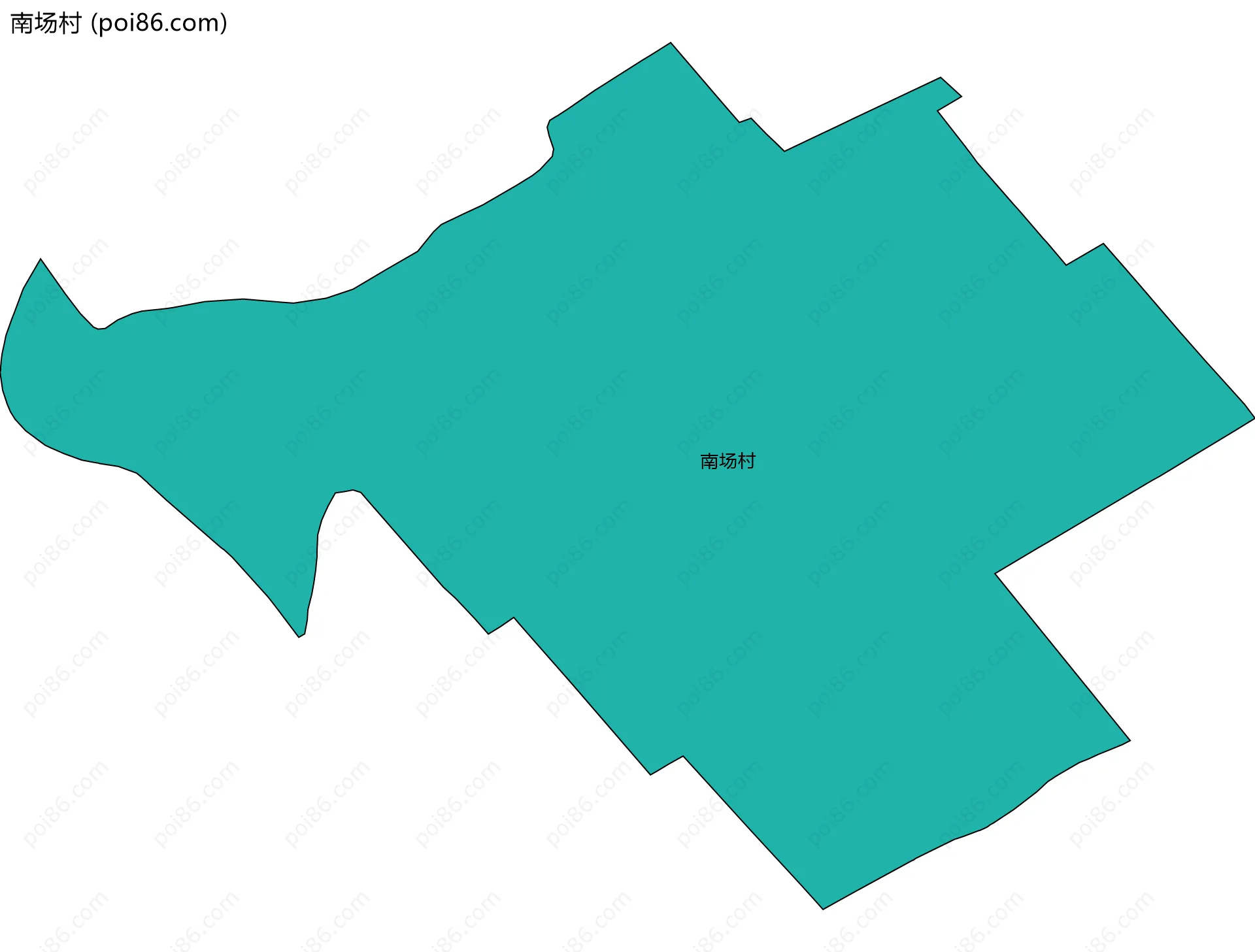 南场村边界地图