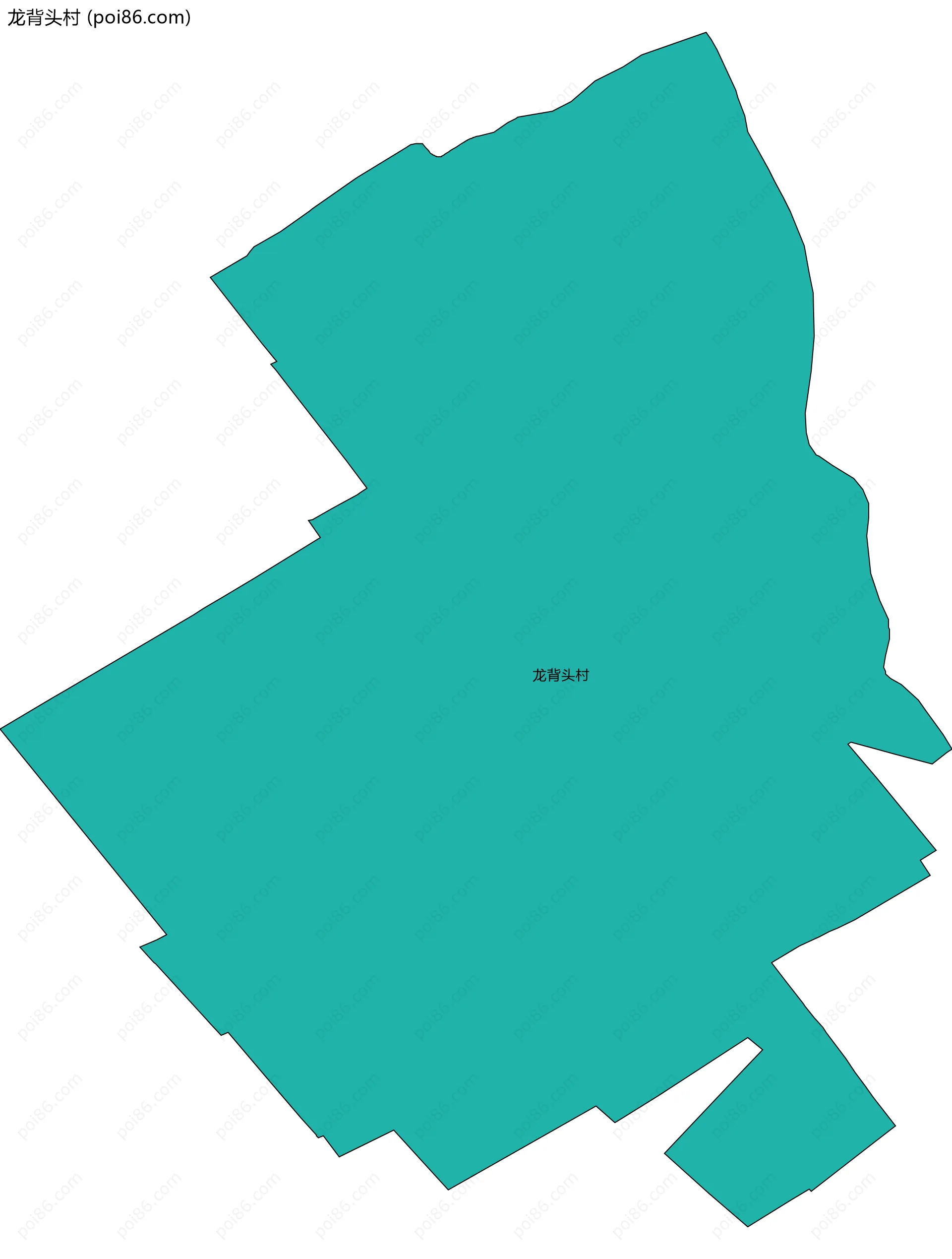 龙背头村边界地图