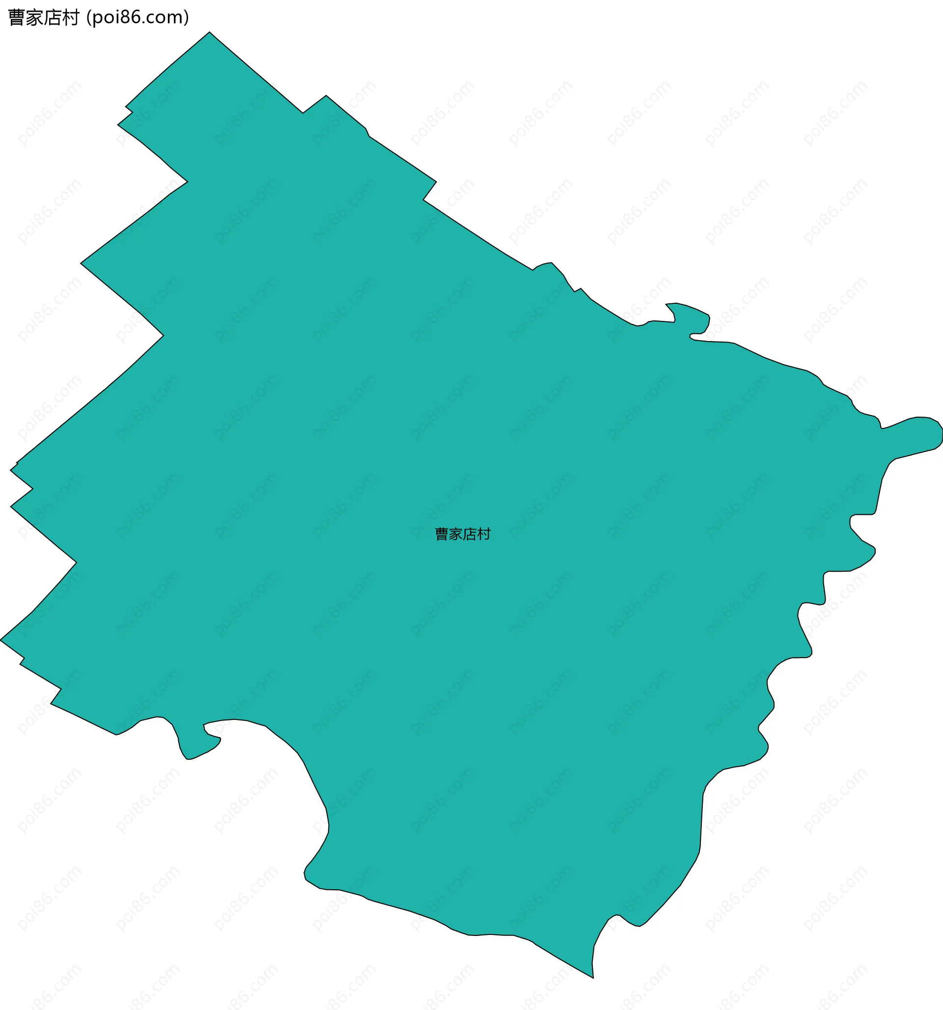 曹家店村边界地图