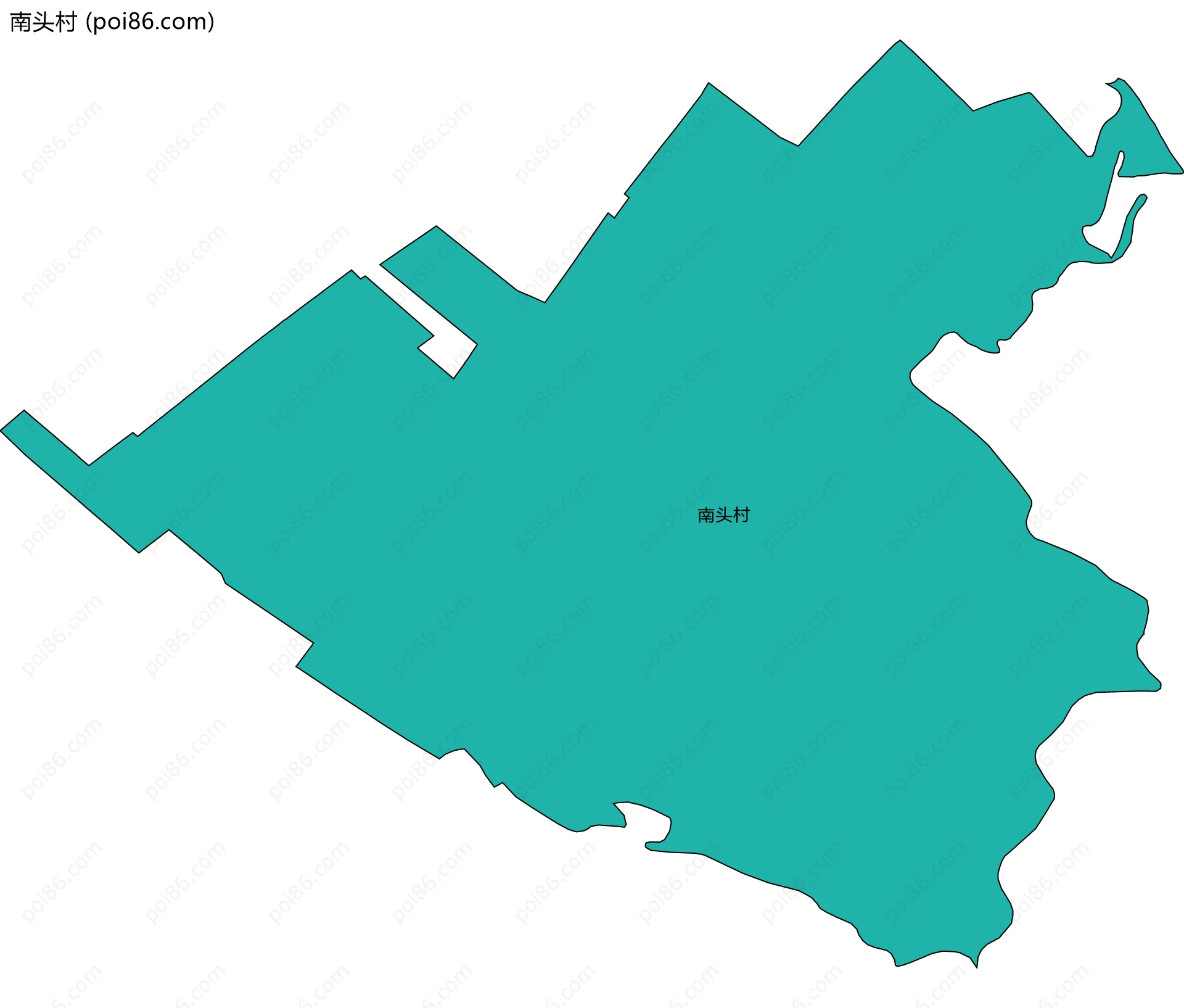 南头村边界地图