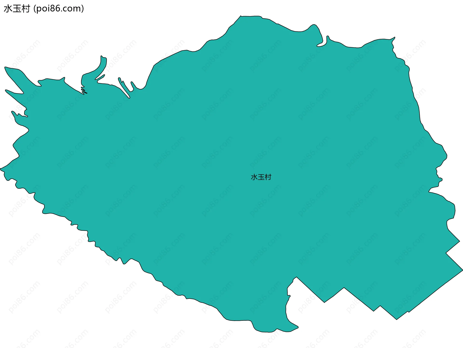 水玉村边界地图