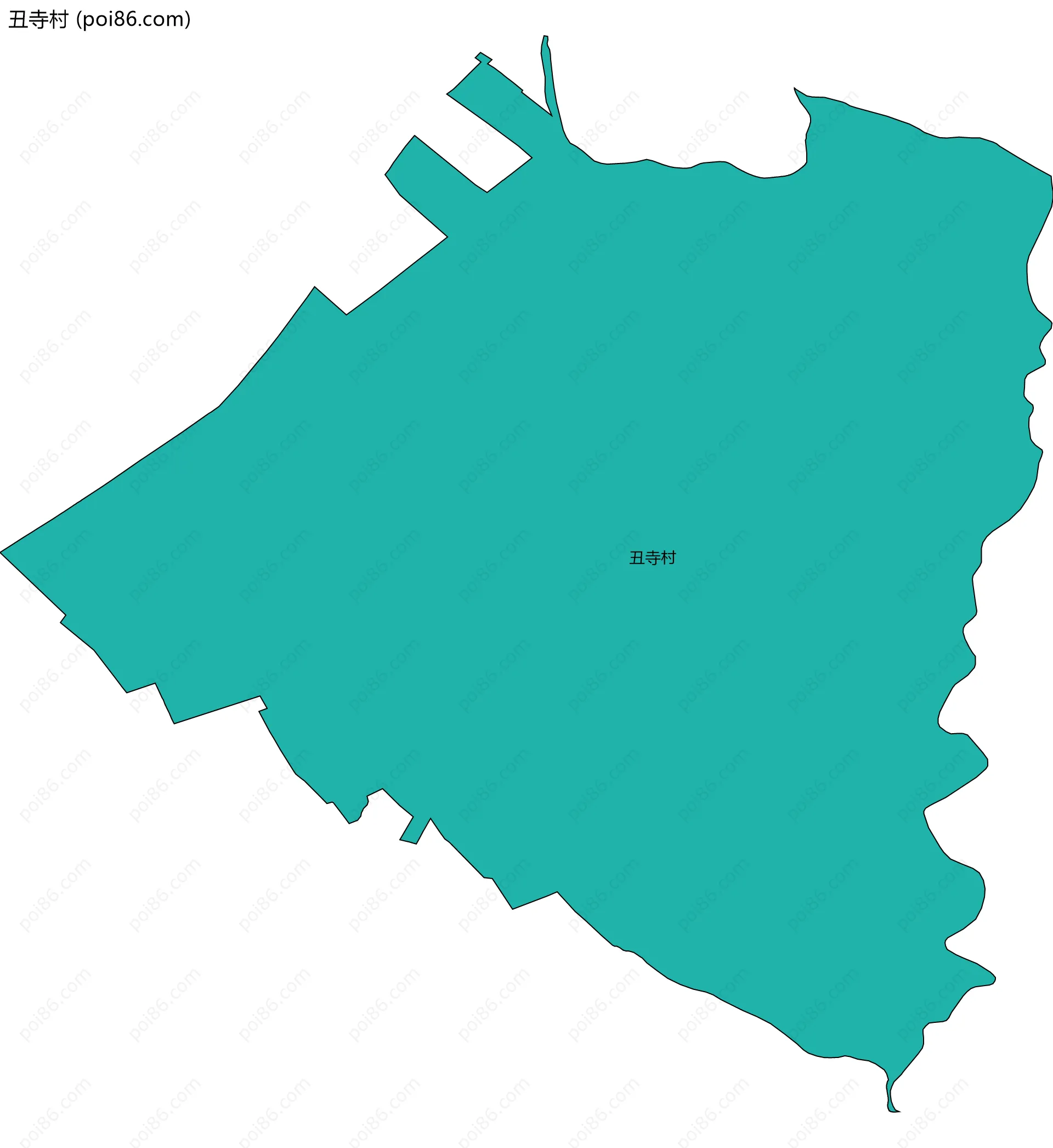 丑寺村边界地图