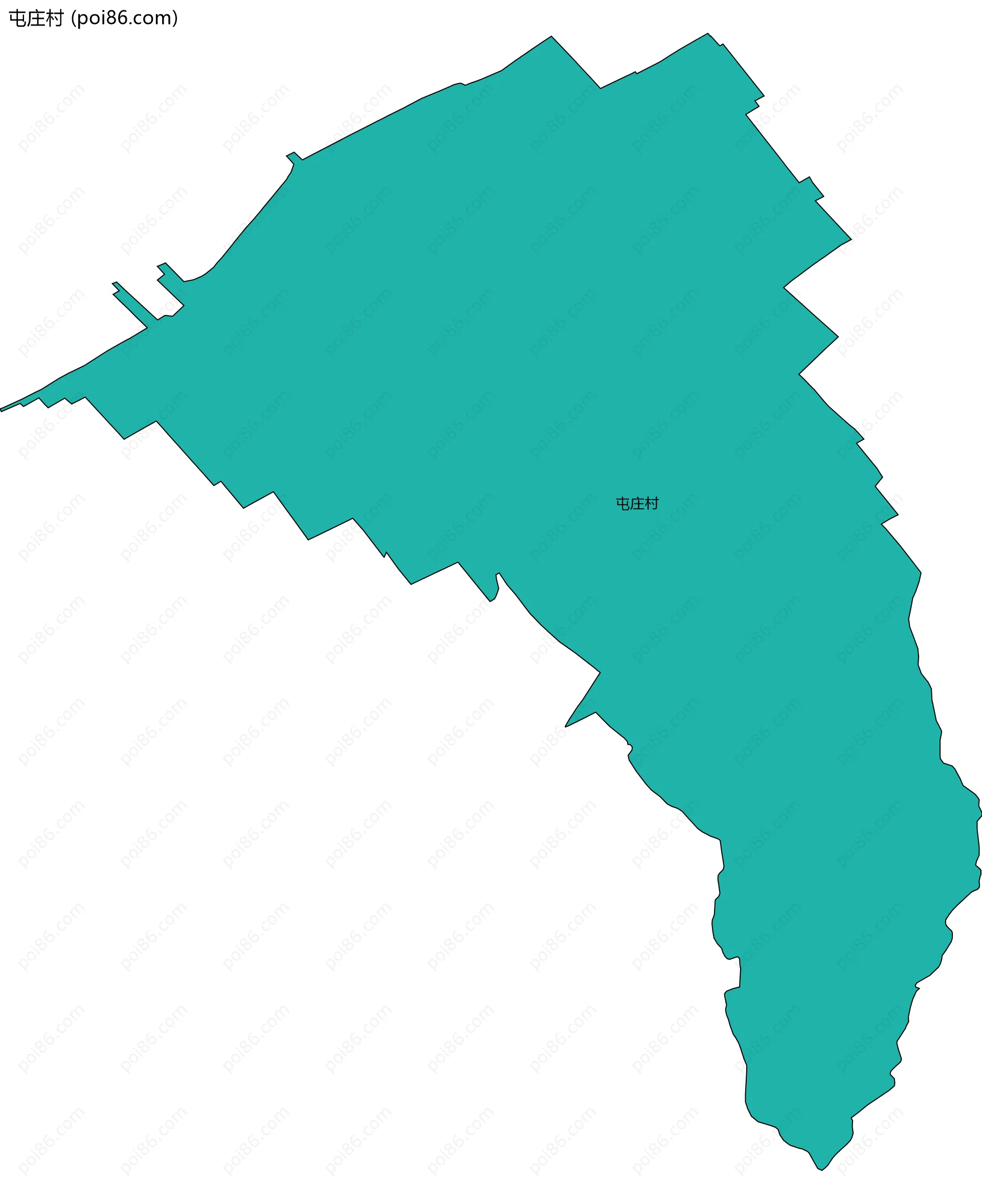 屯庄村边界地图