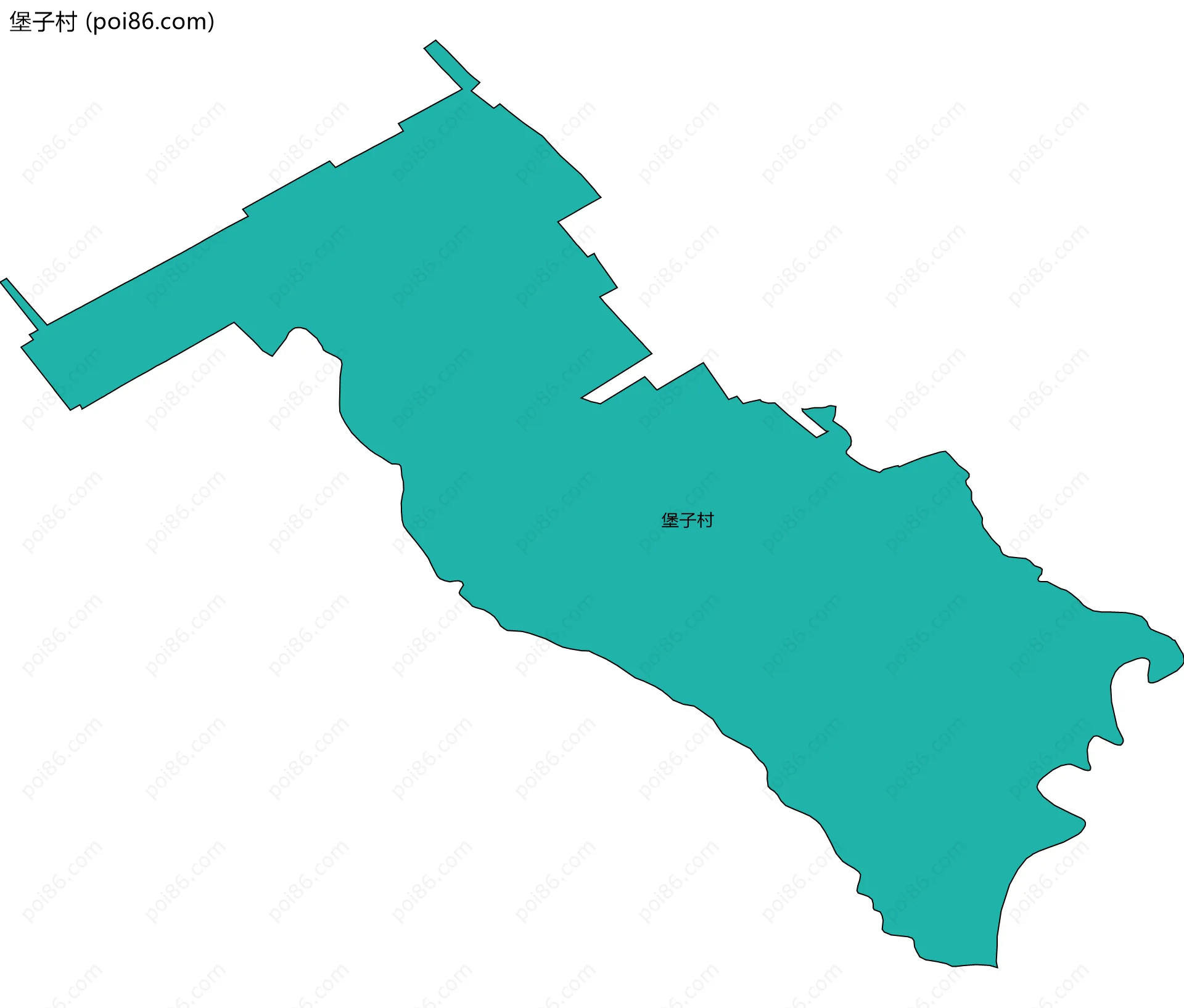 堡子村边界地图