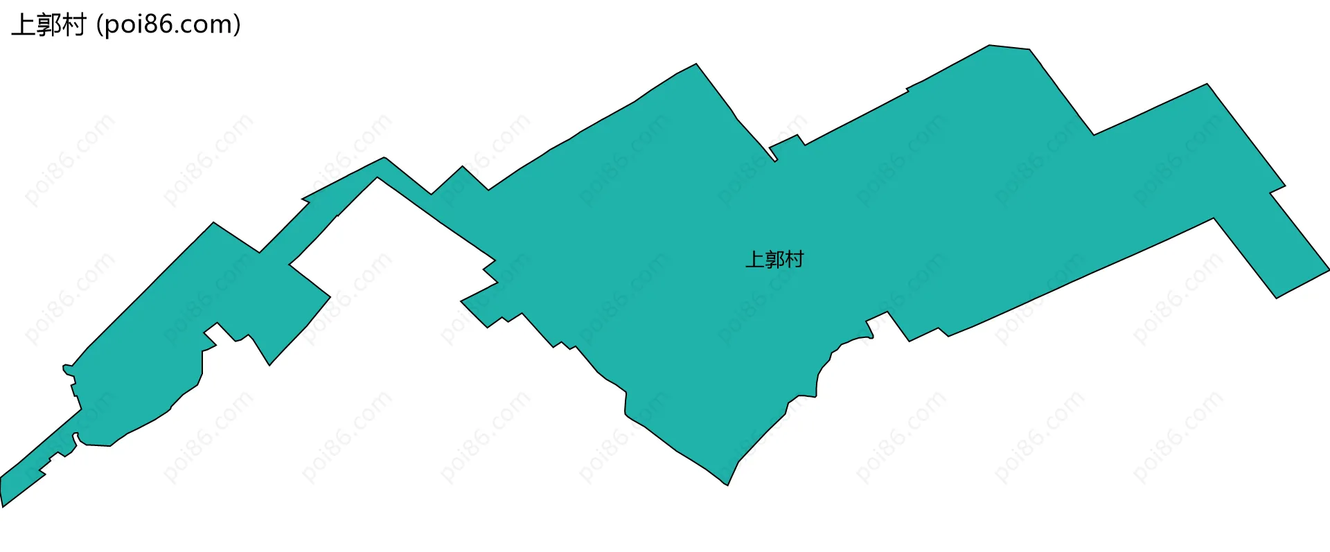 上郭村边界地图