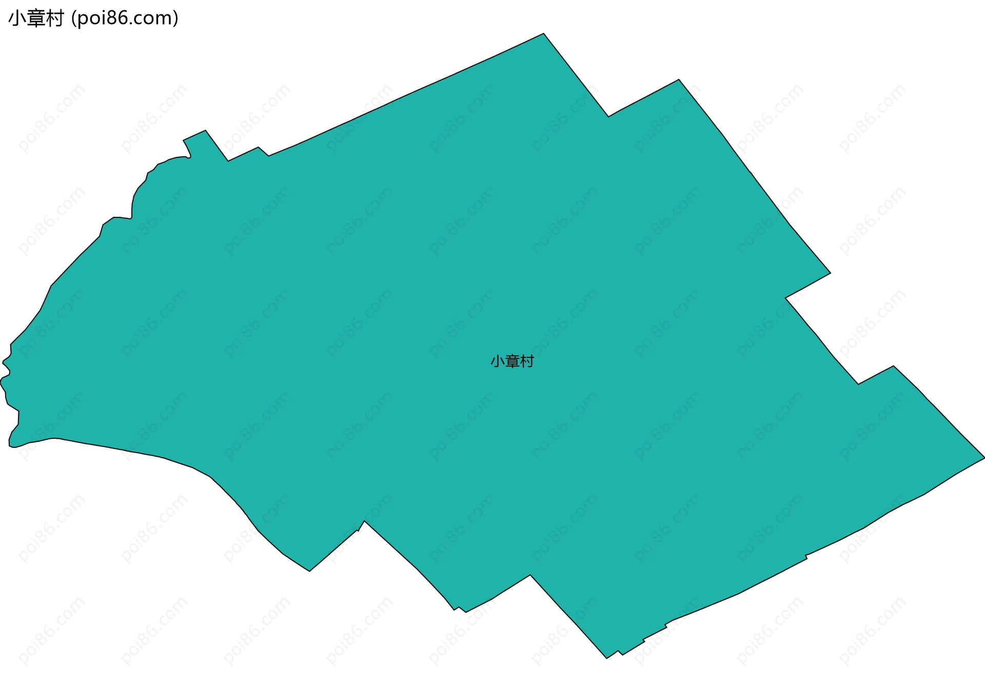 小章村边界地图