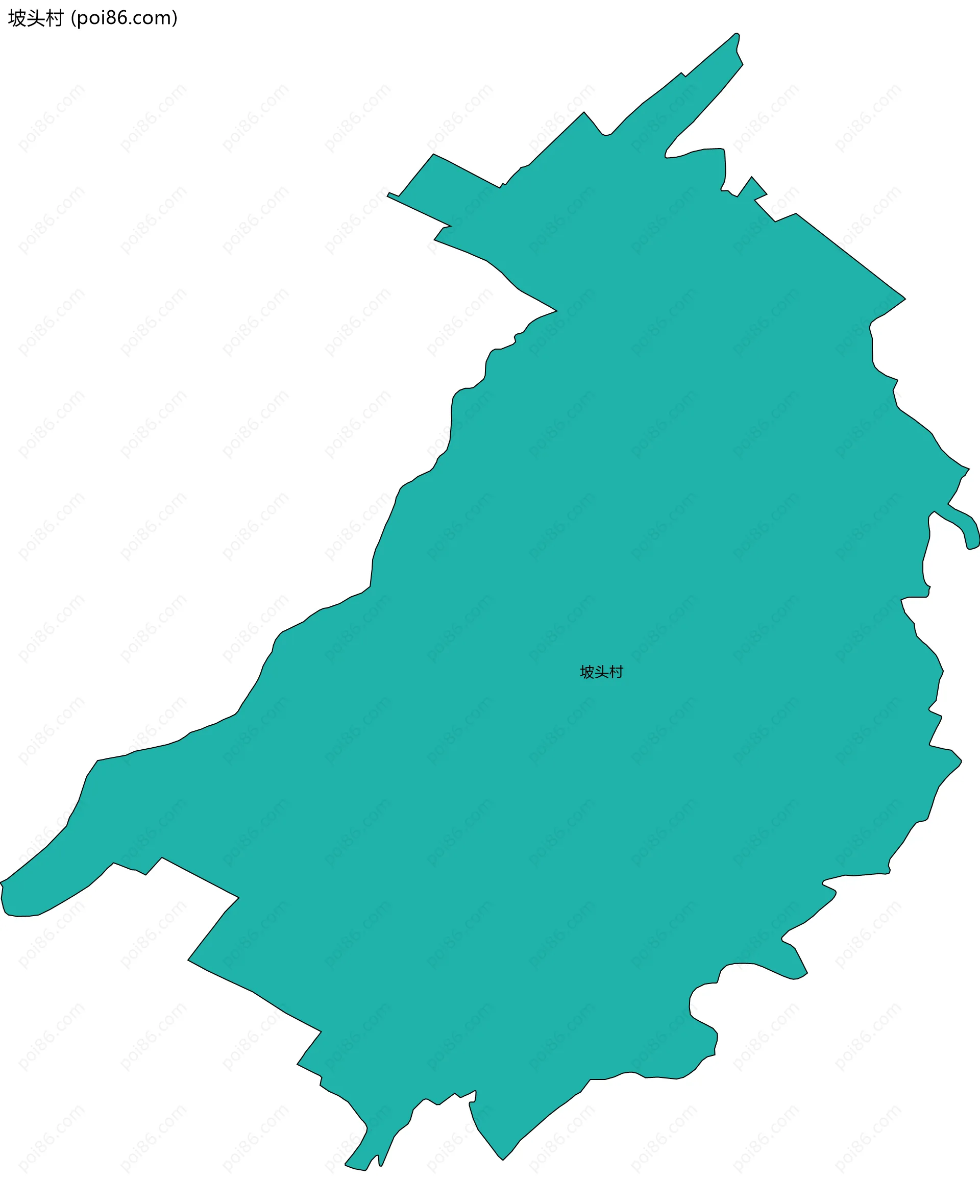 坡头村边界地图
