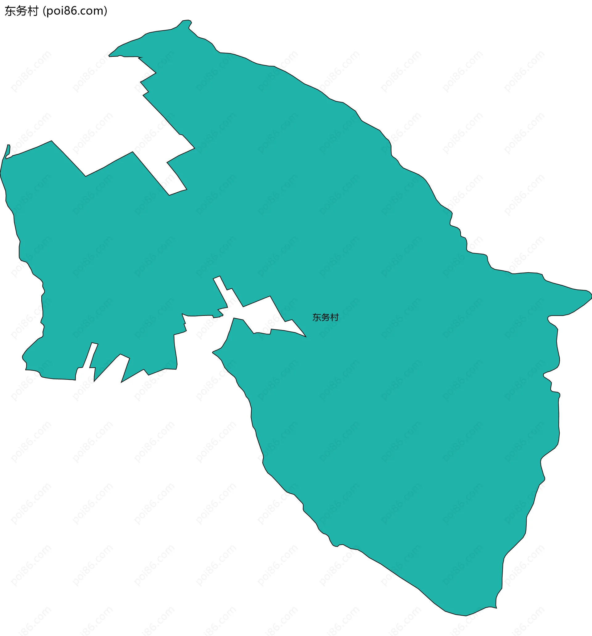 东务村边界地图