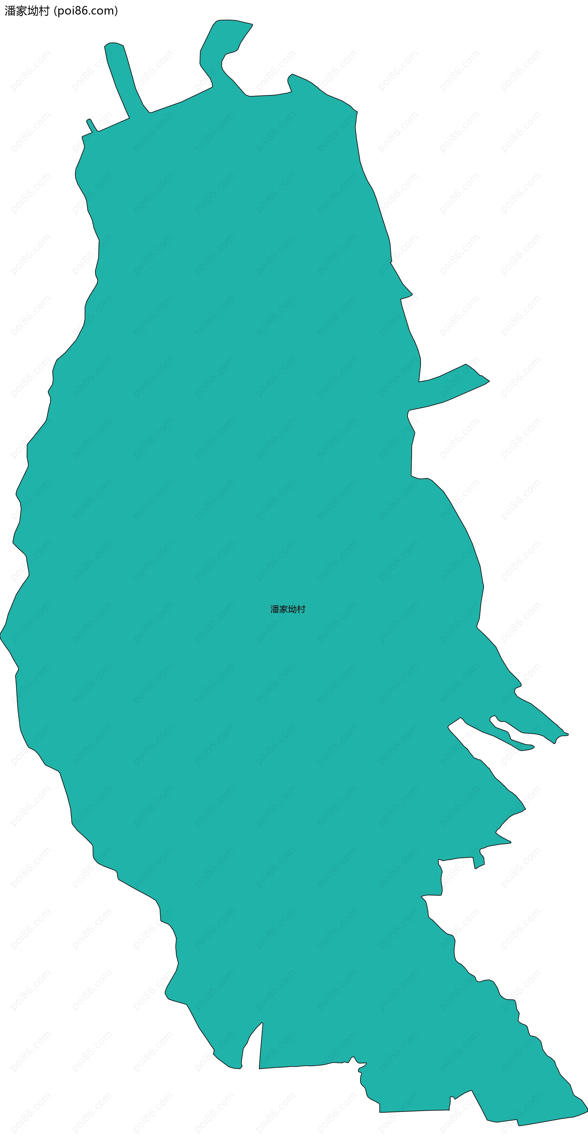 潘家坳村边界地图