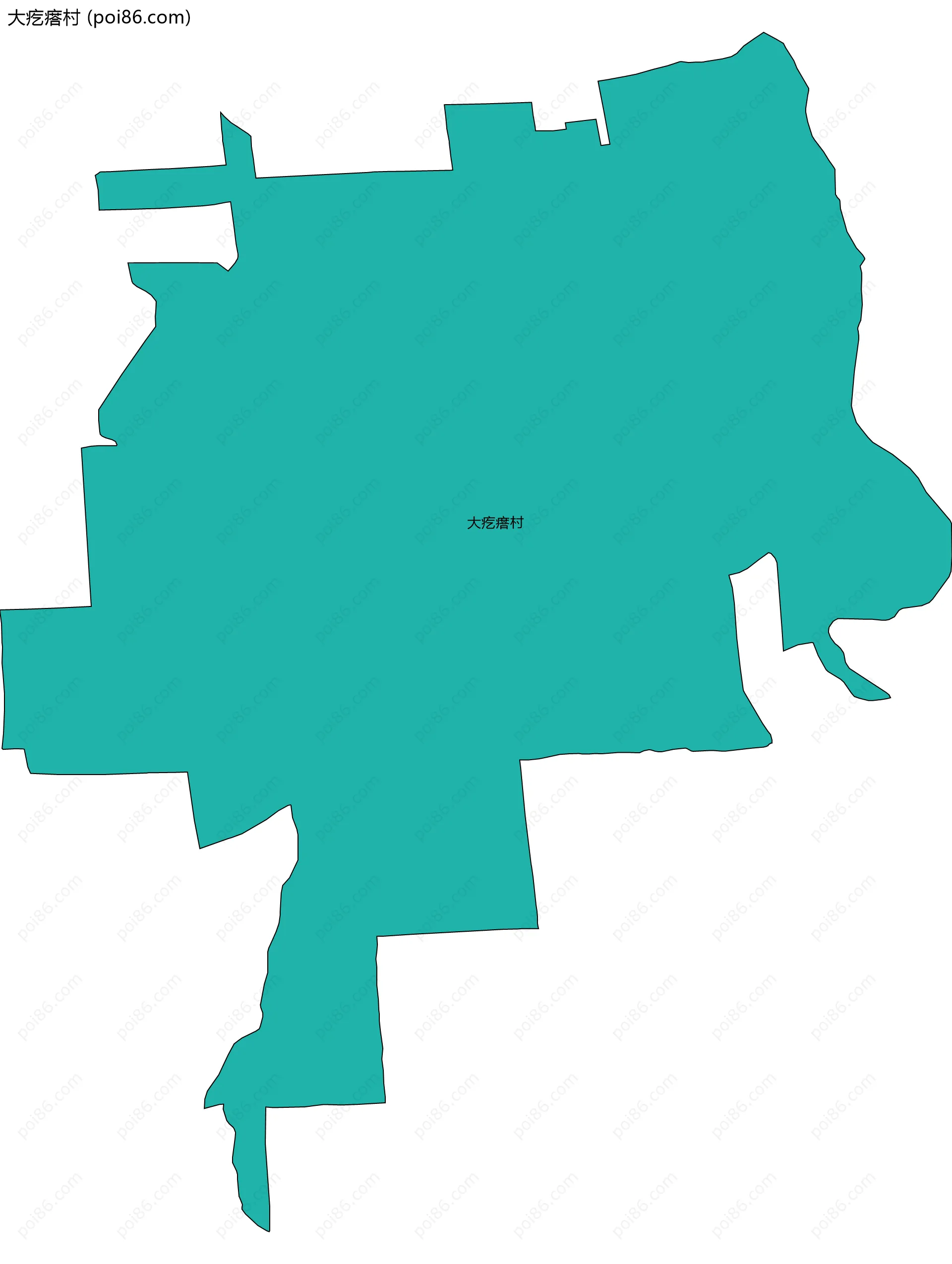 大疙瘩村边界地图