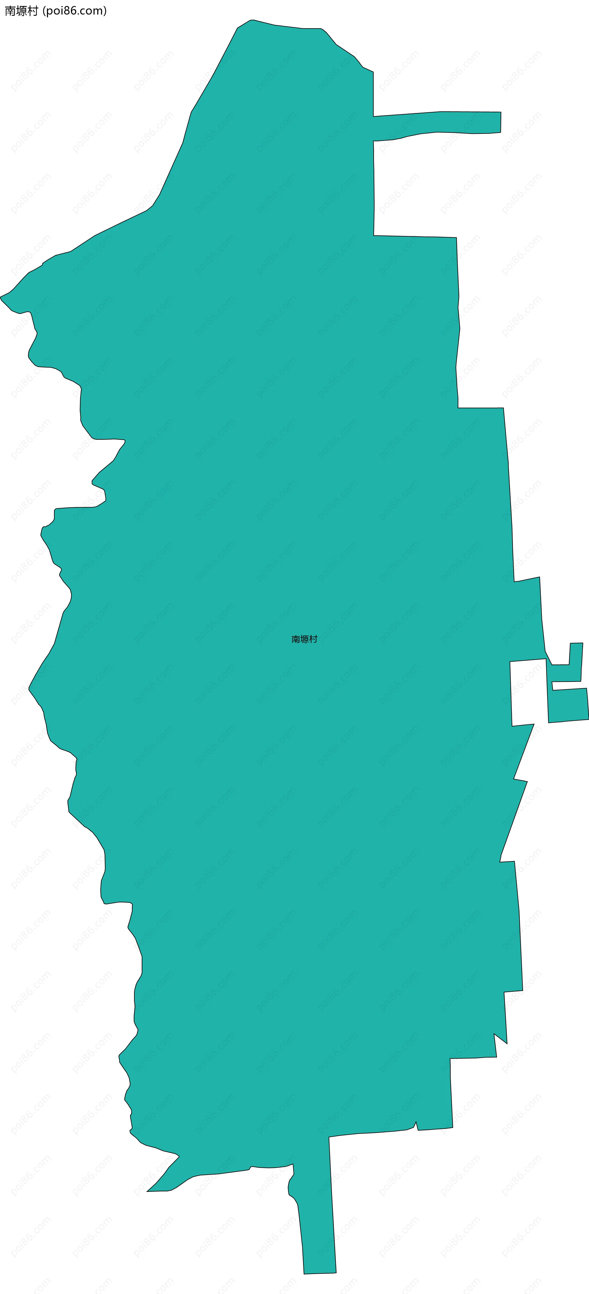 南塬村边界地图