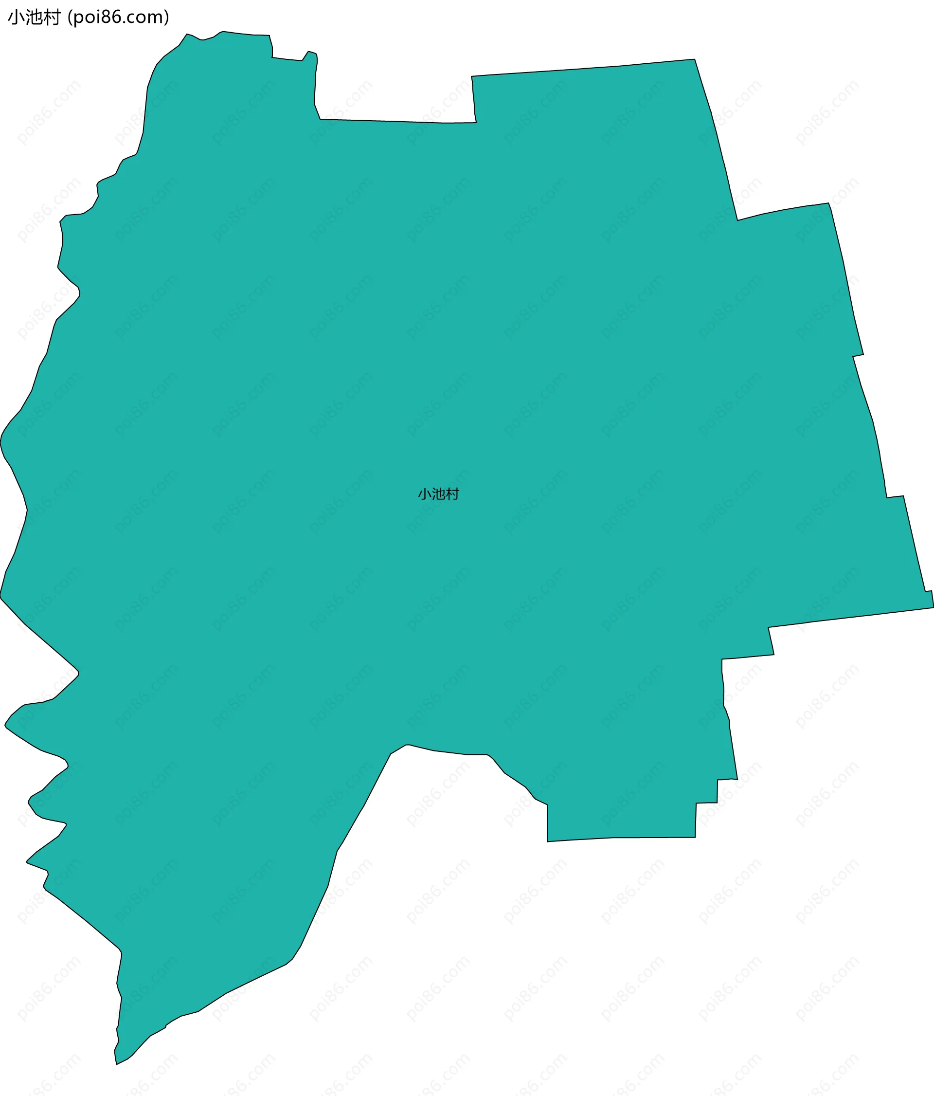 小池村边界地图