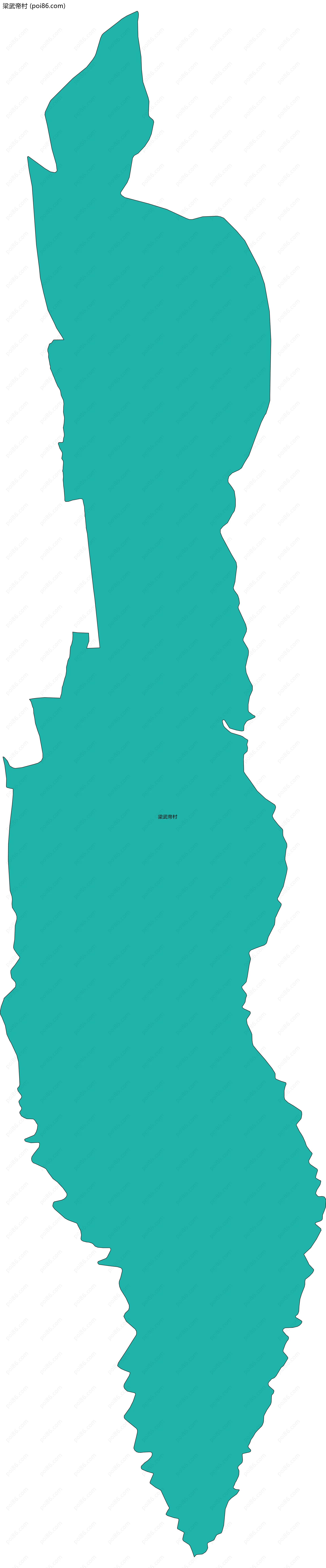 梁武帝村边界地图